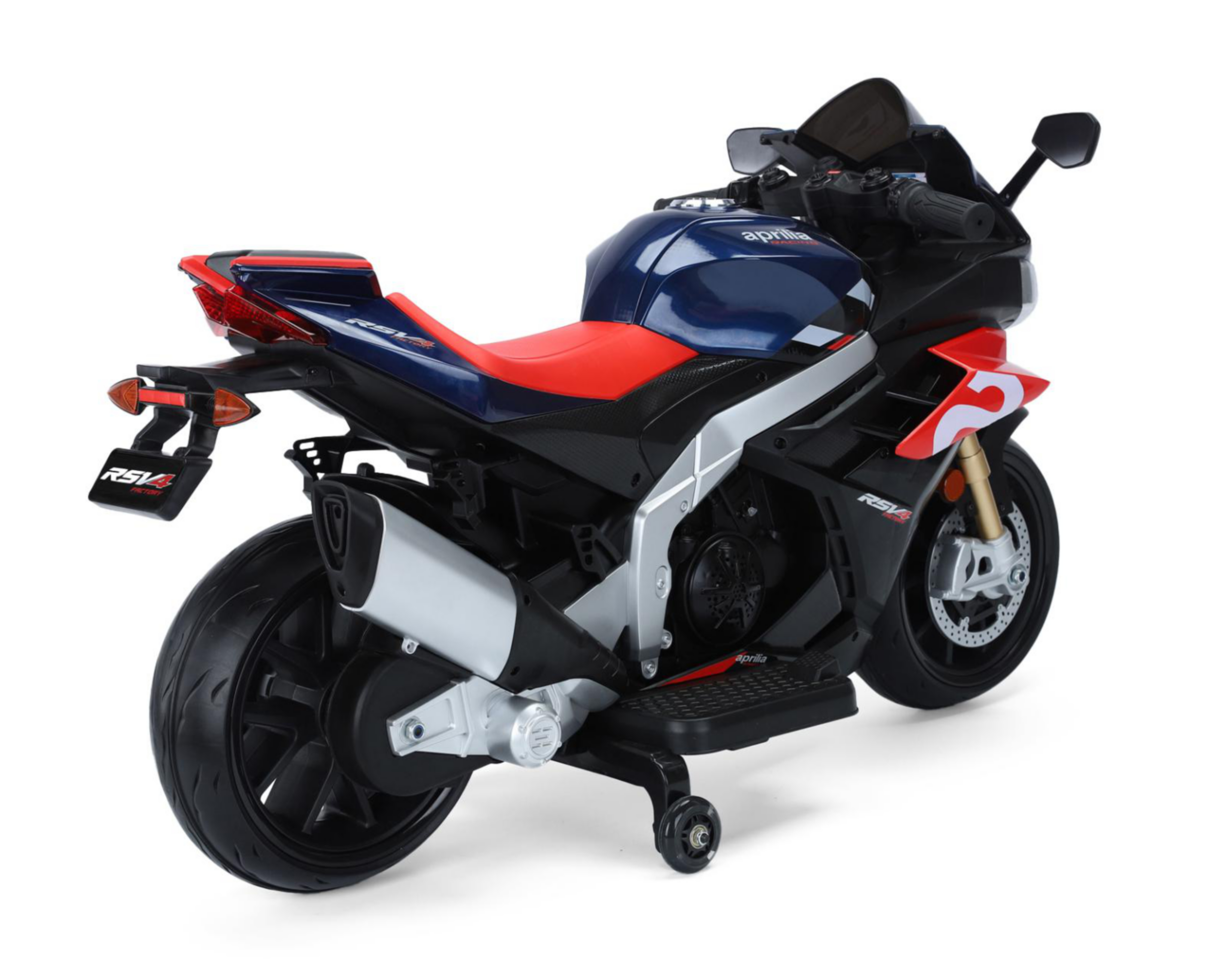 Foto 6 pulgar | Montable Eléctrico Motocicleta Aprilia Rojo