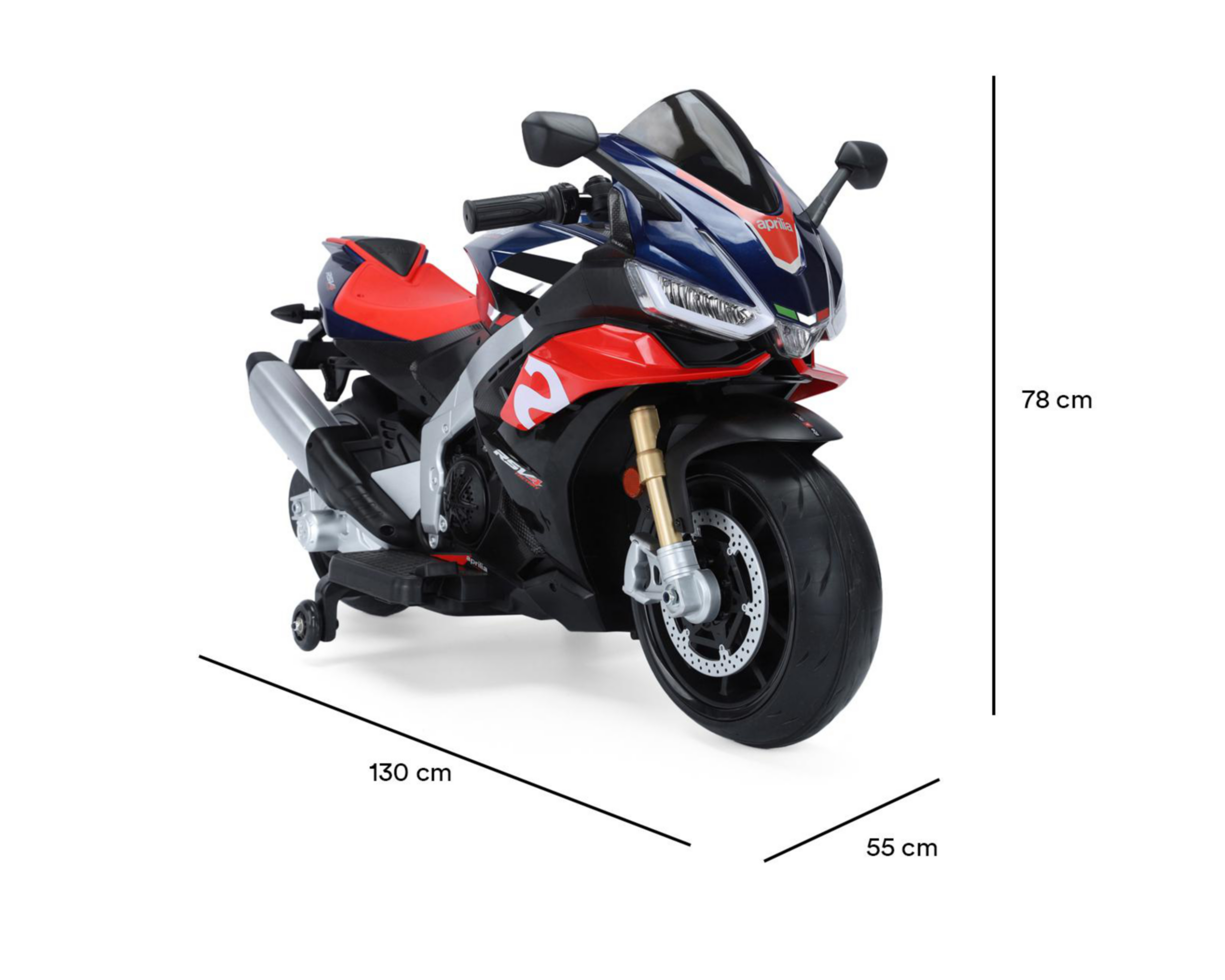 Foto 6 | Montable Eléctrico Motocicleta Aprilia Rojo
