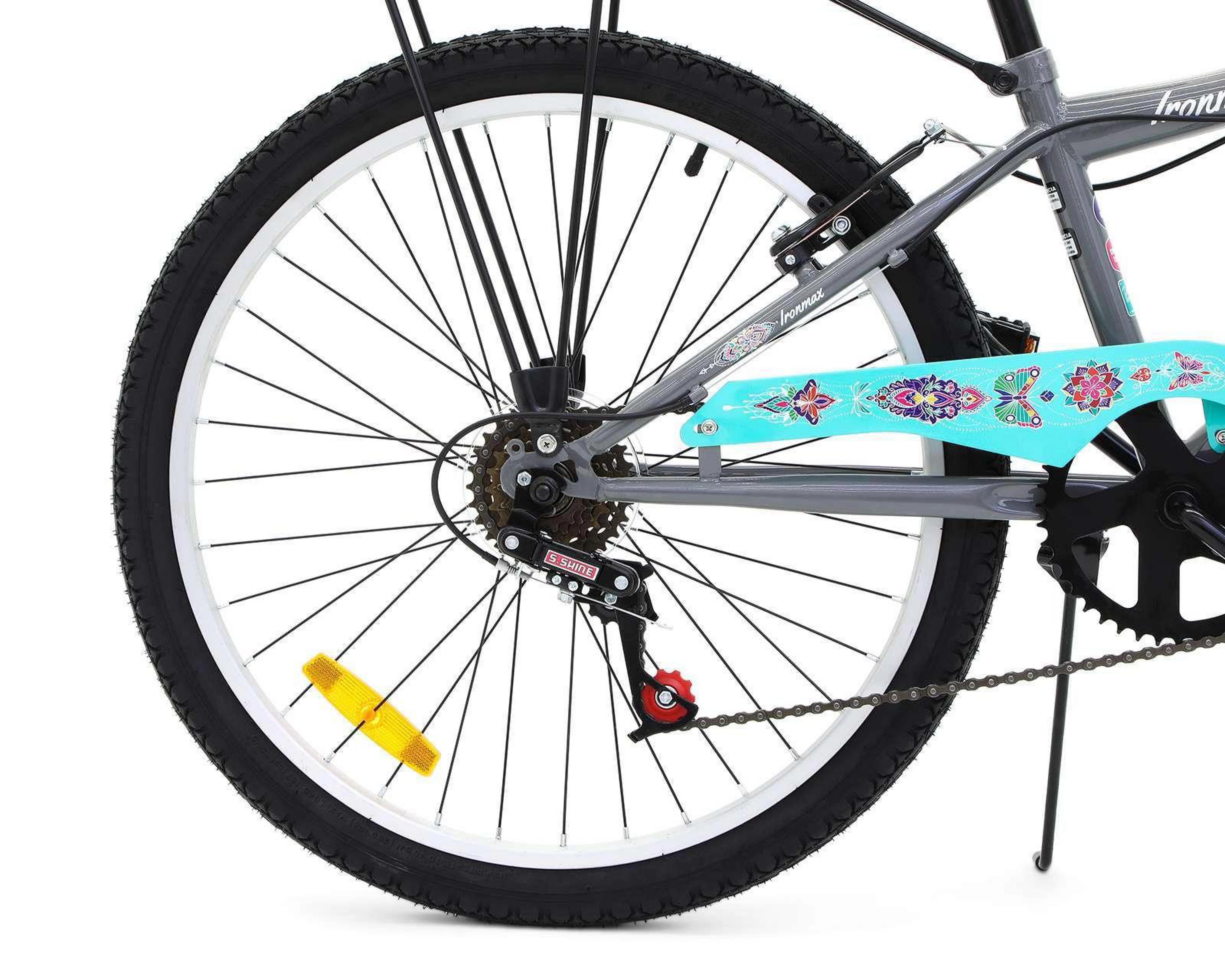 Foto 5 | Bicicleta Urbana Ironmax Farfalla 24" Azul