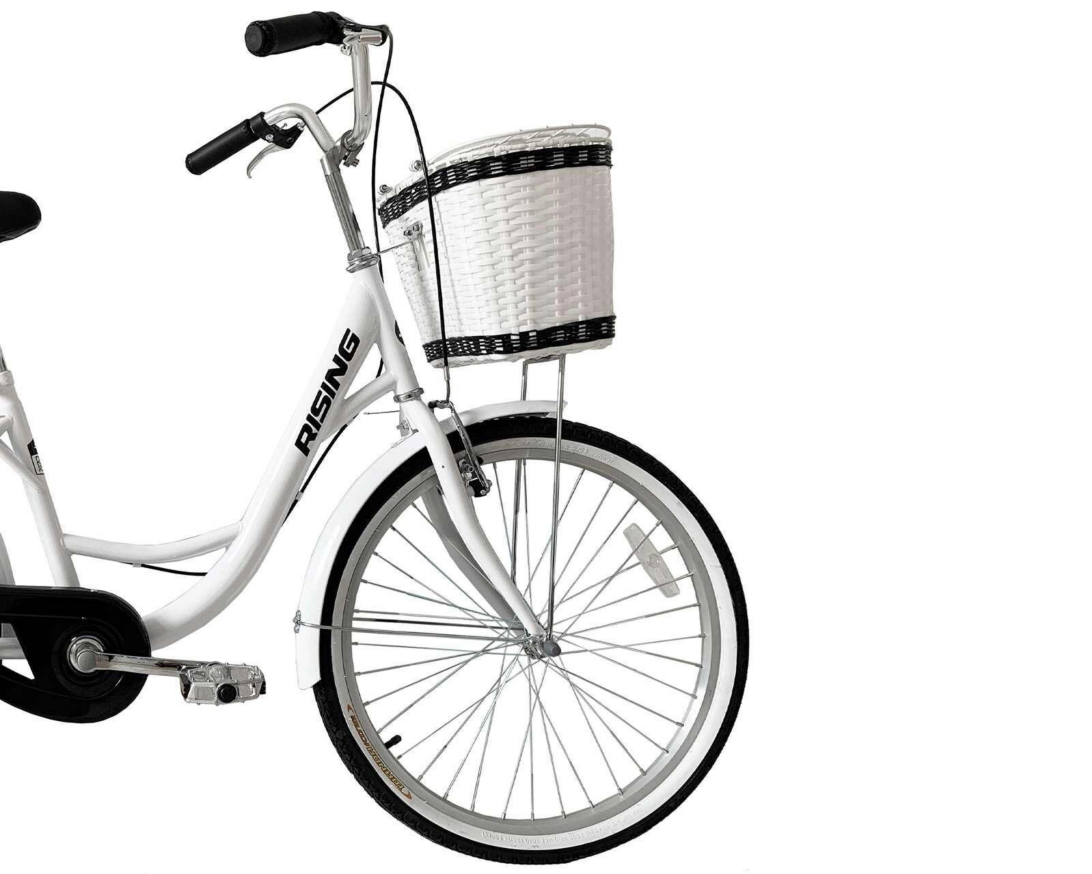 Foto 4 pulgar | Bicicleta Urbana Rising Fitness Porter Sun 24" Blanca