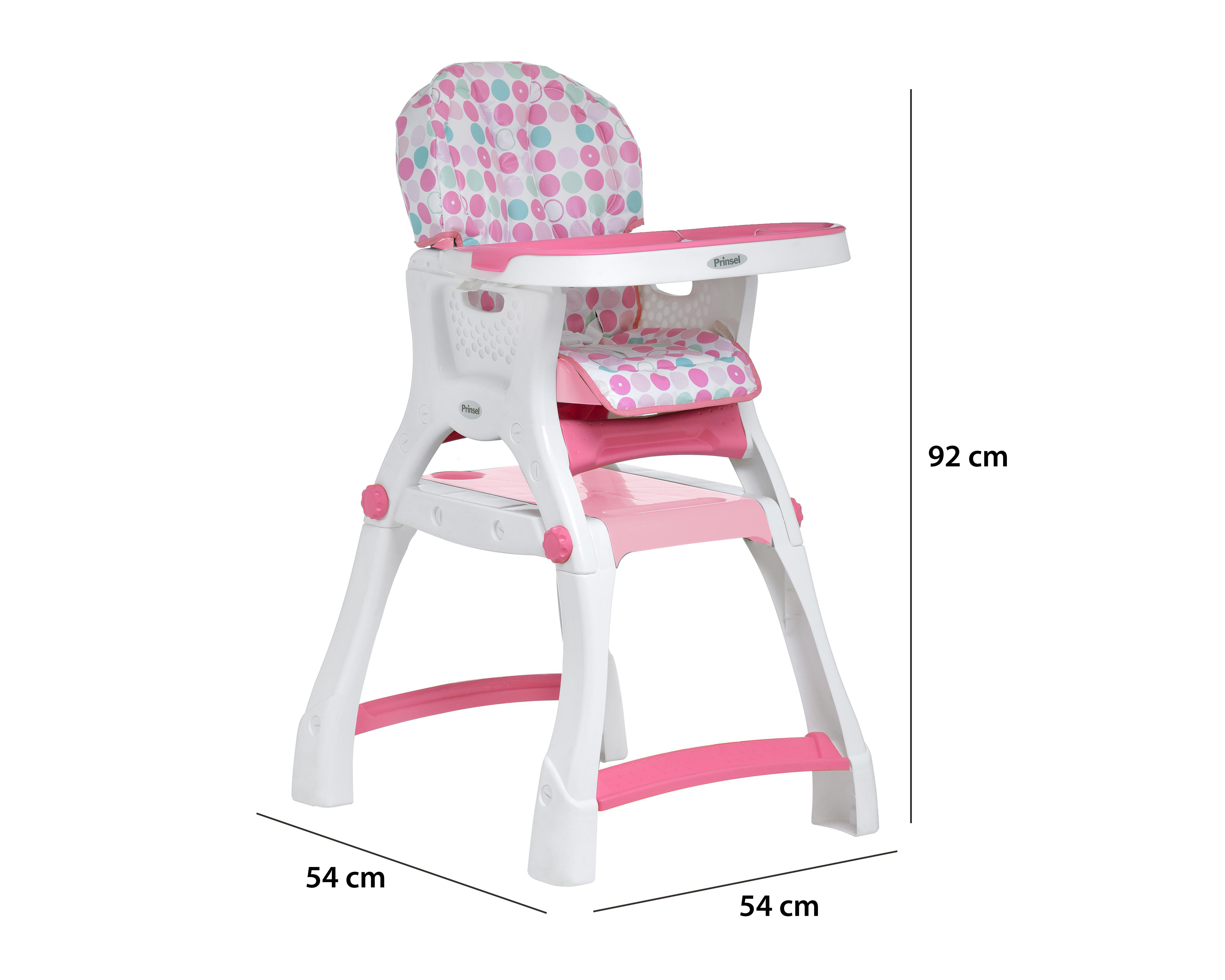 Foto 7 pulgar | Silla Alta Prinsel Kinder Rosa