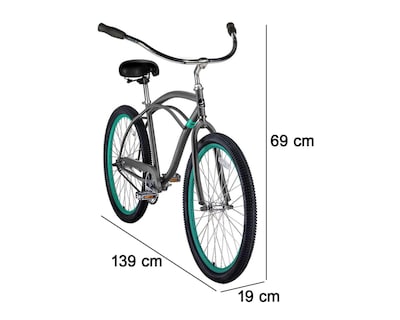 Foto 7 | Bicicleta Urbana Sole Costalic 26 Pulgadas Azul