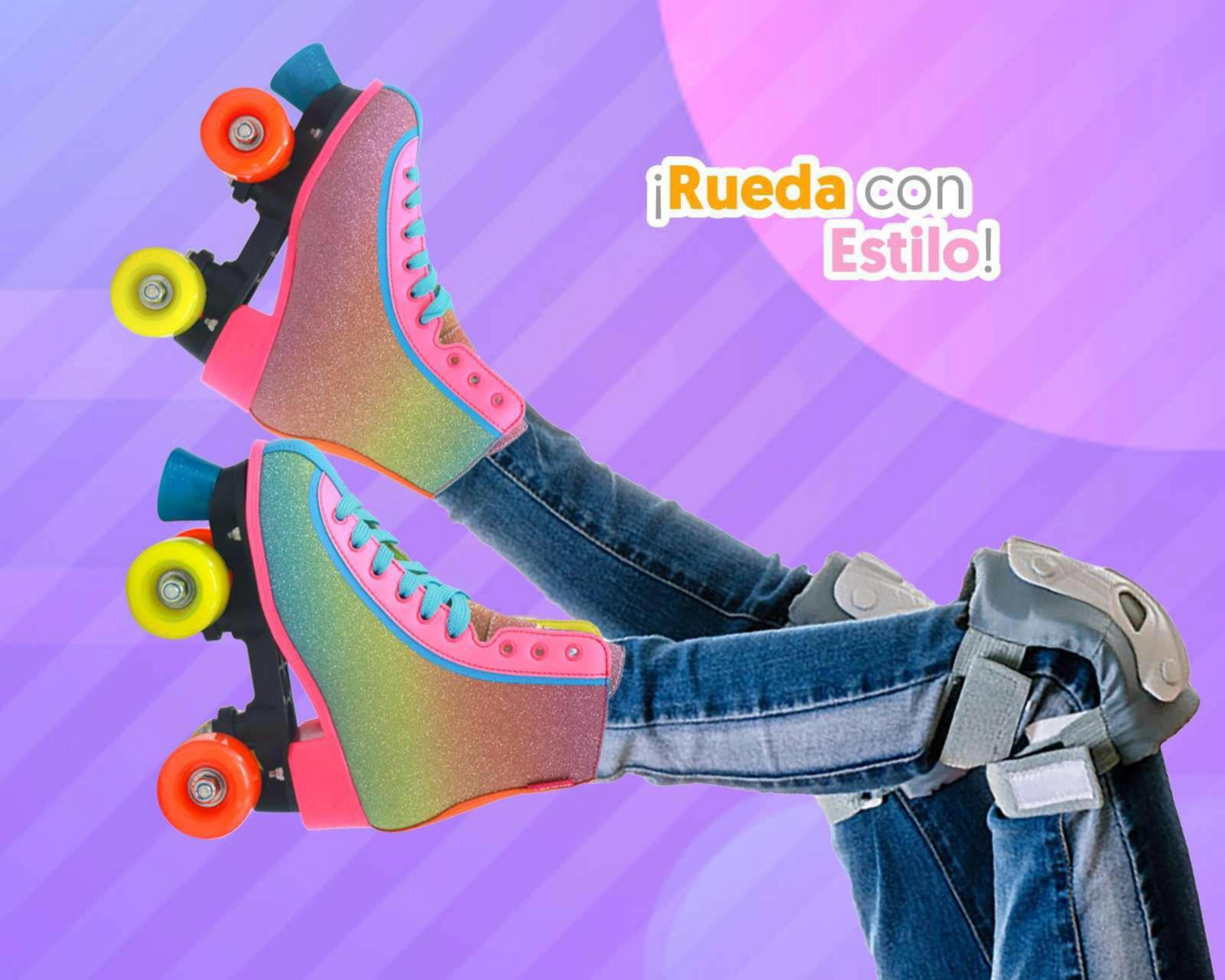 Foto 4 pulgar | Patines Apache Rush Quad Talla 23