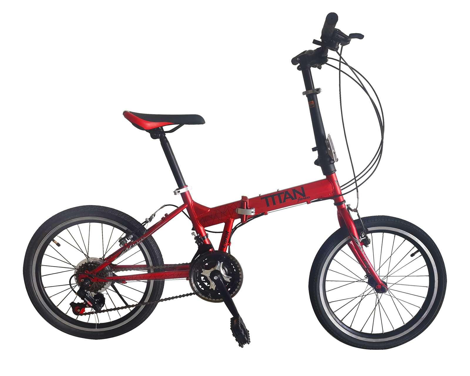 Oferta Exclusivo en línea Bicicleta Titan Fitness Lariat 20" Roja Precio contado: