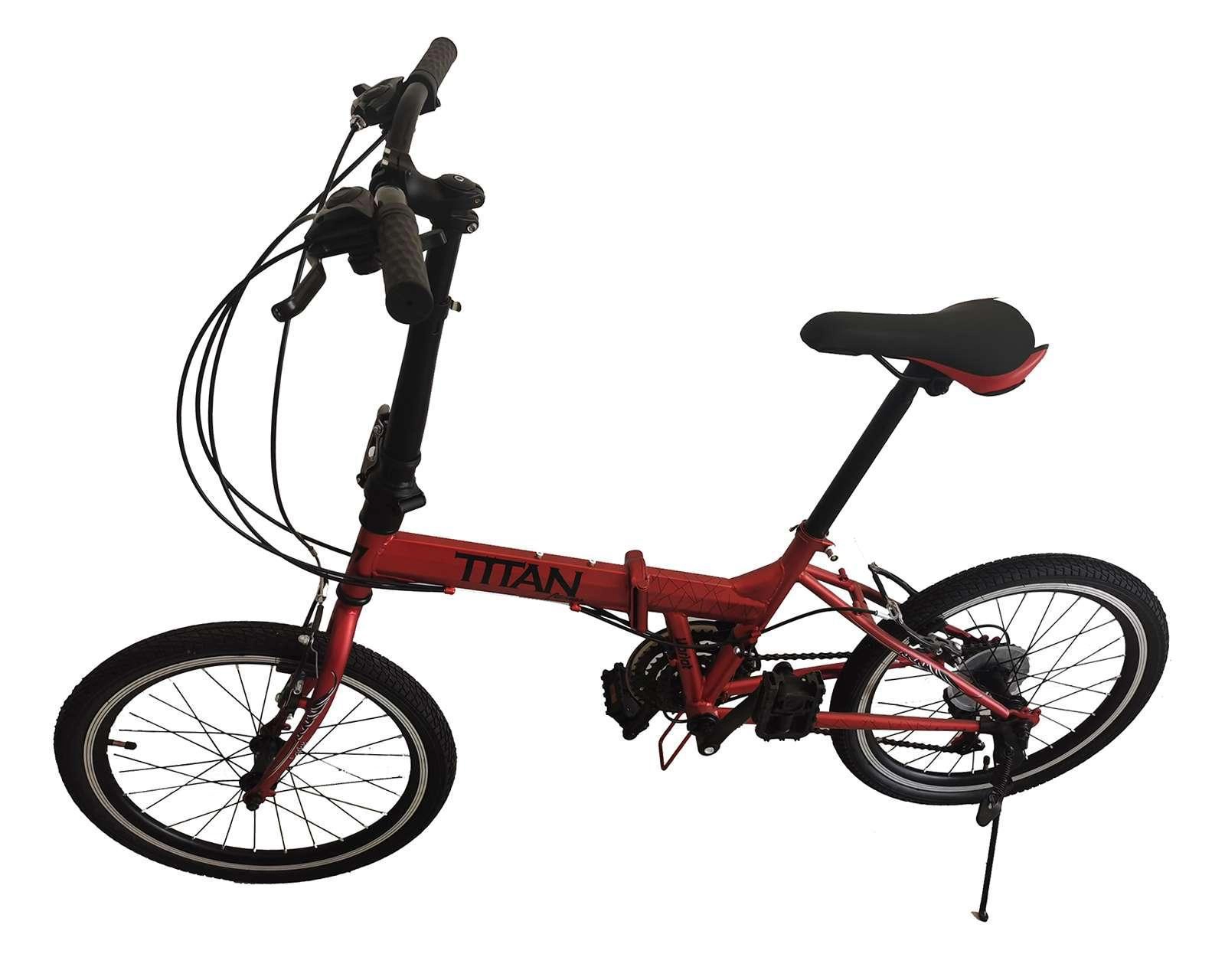 Foto 4 pulgar | Bicicleta Titan Fitness Lariat 20" Roja