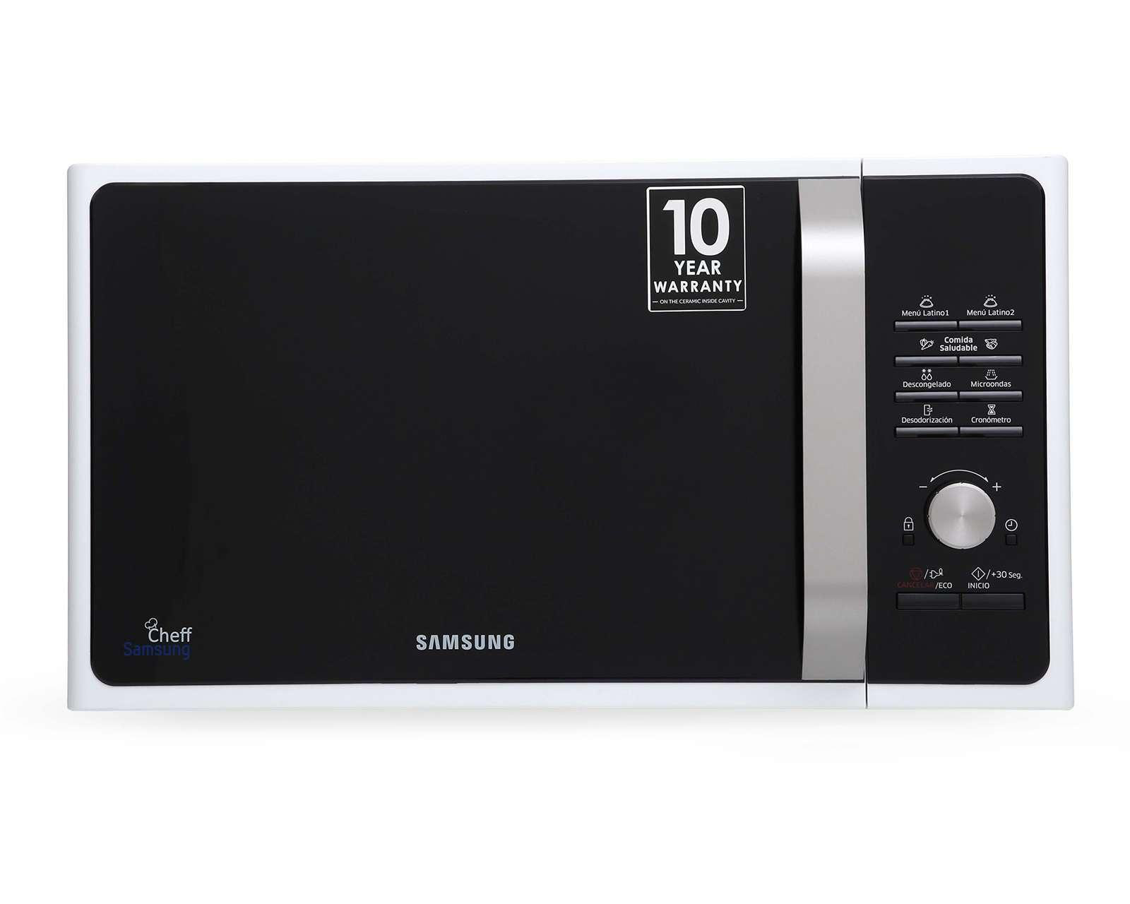 Horno de Microondas Samsung 1.1 Pies MS32F303TAW/AX Blanco