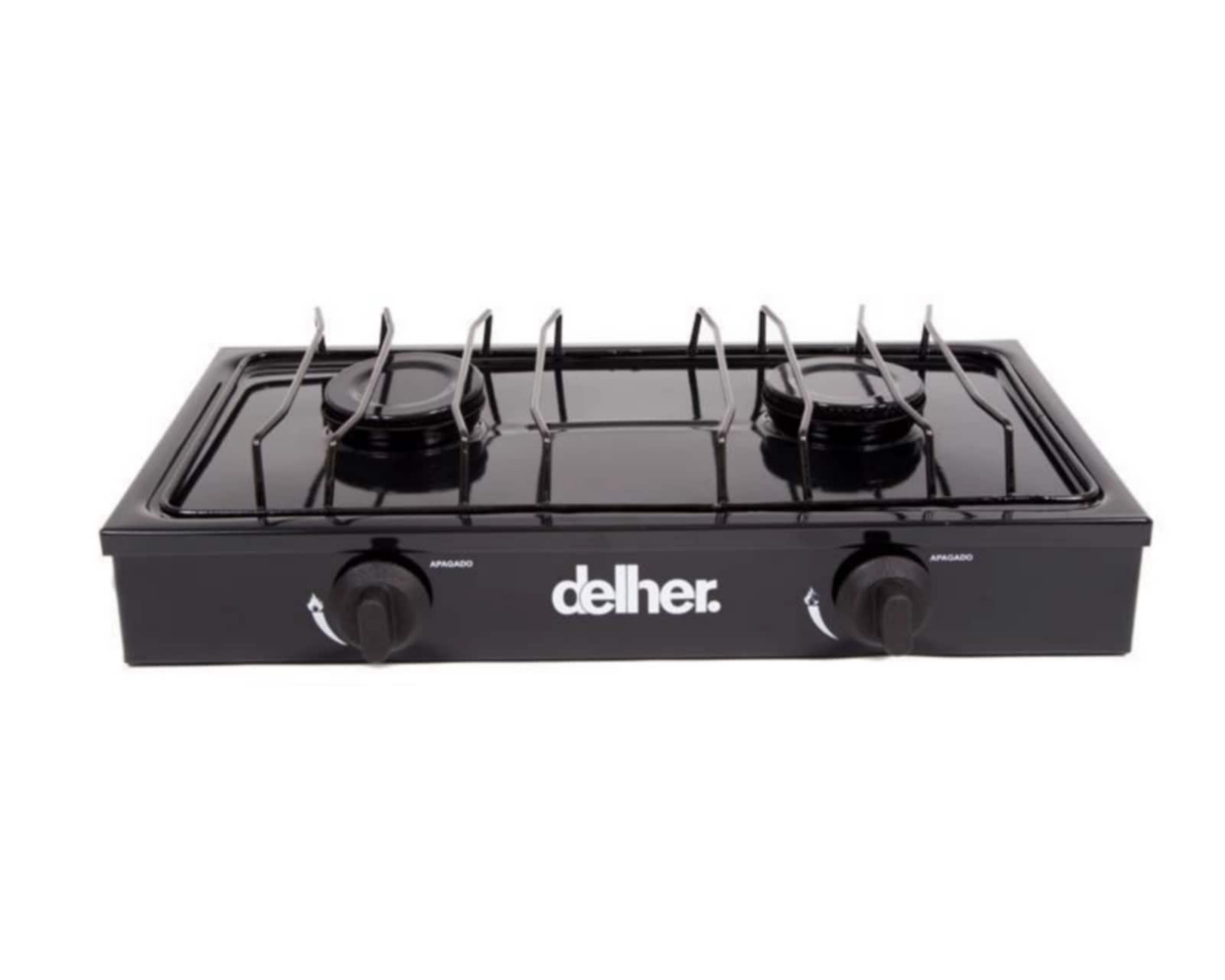Foto 2 | Estufa de Mesa Delher 2 Quemadores PS2Q Negra