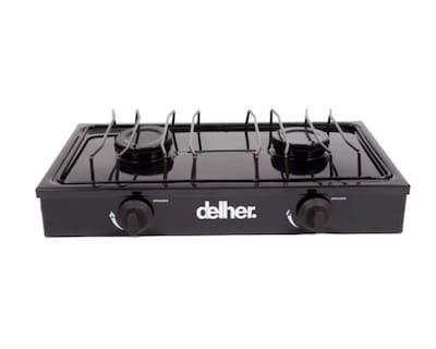 Foto 2 | Estufa de Mesa Delher 2 Quemadores PS2Q Negra