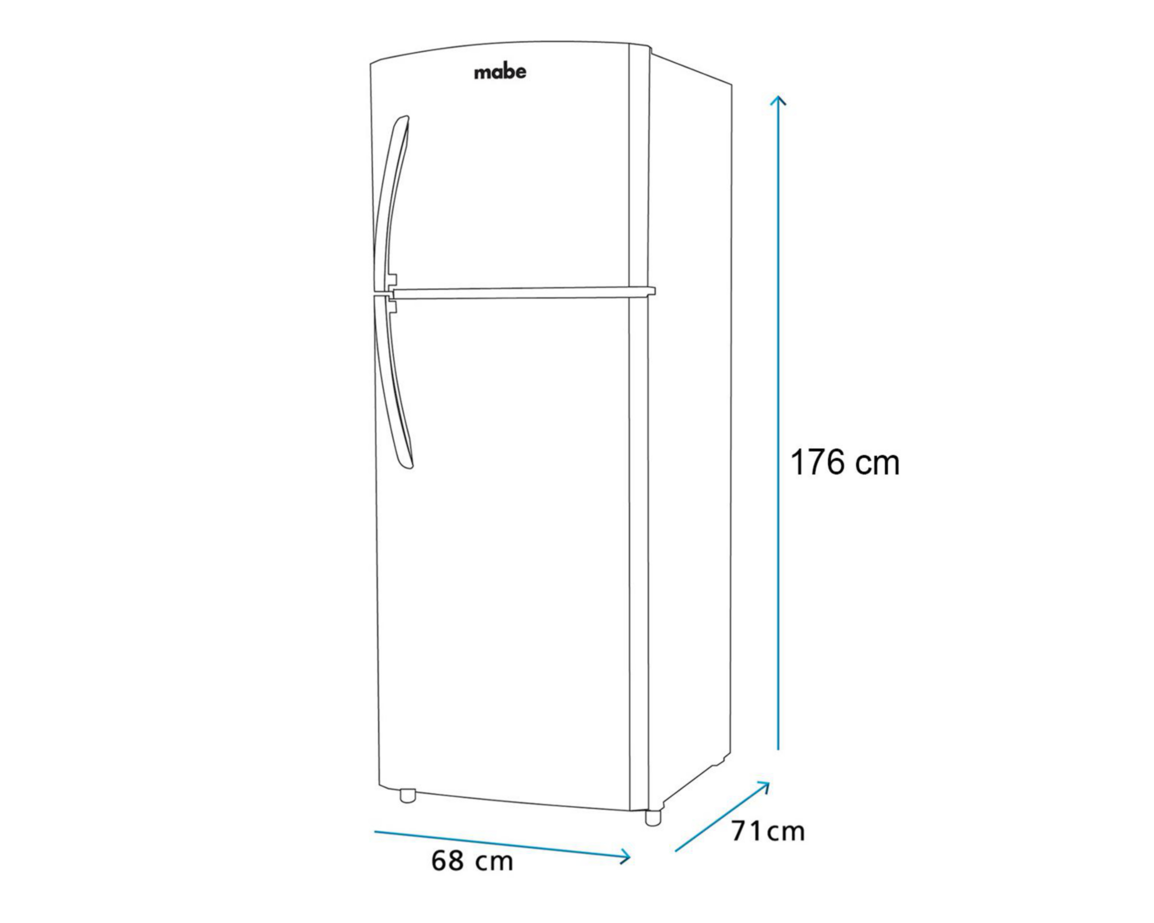 Foto 10 | Refrigerador Mabe RME1436XMXE Top Mount 14 Pies Grafito