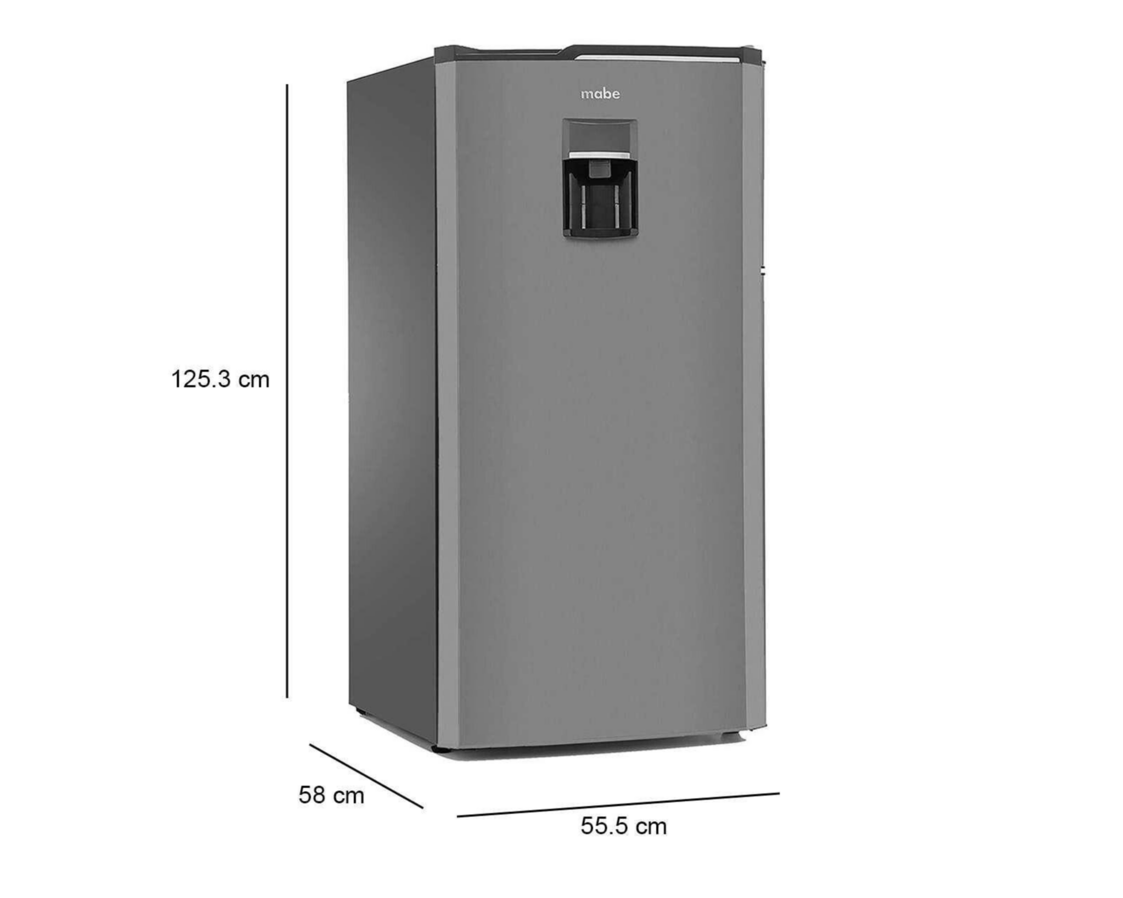 Foto 7 pulgar | Refrigerador Mabe Una Puerta 8 Pies Gris RMA0821XMXG