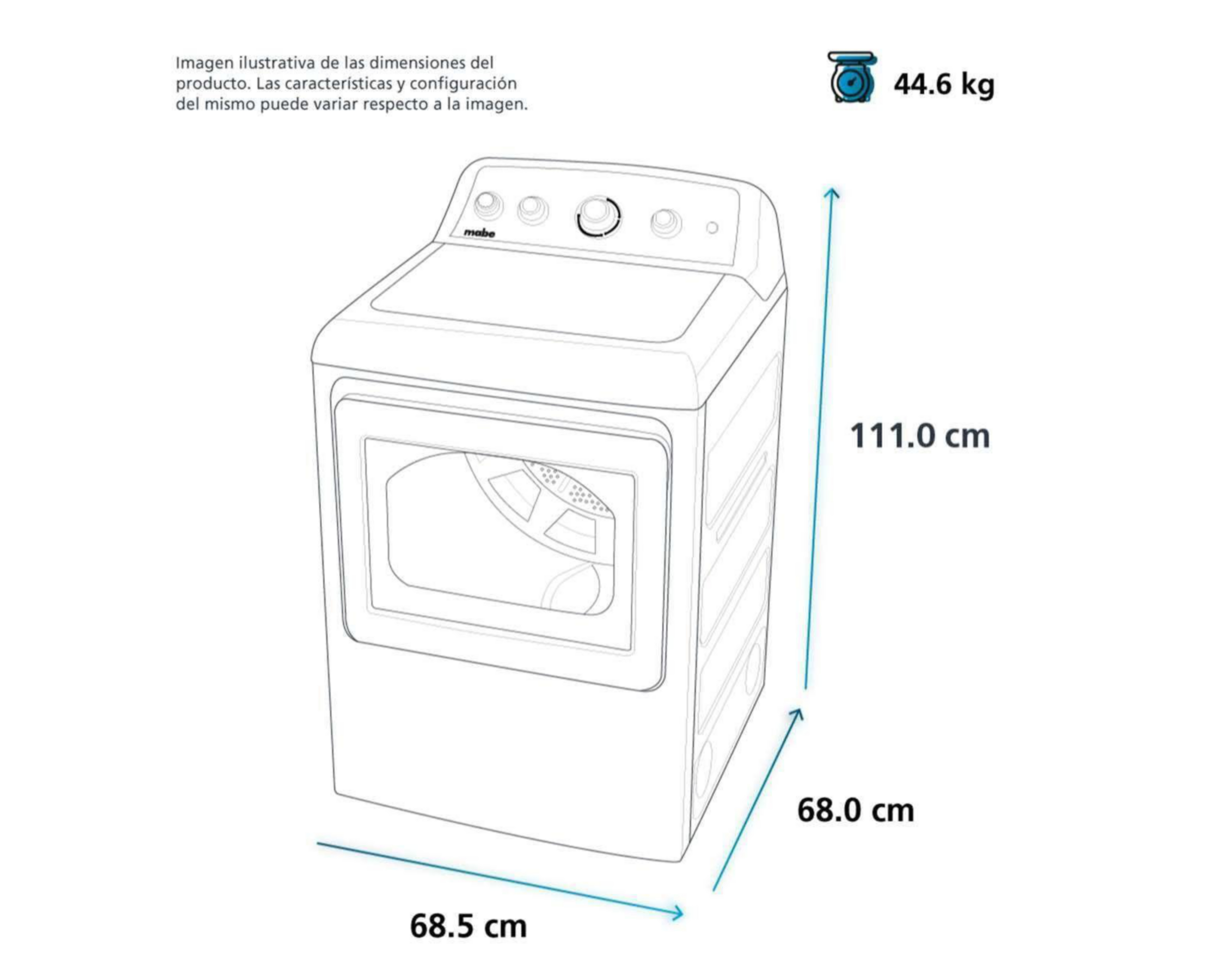 Foto 7 pulgar | Secadora Mabe Energy Saver Green Gas SMG26N5MNBAB0 20 kg Blanca