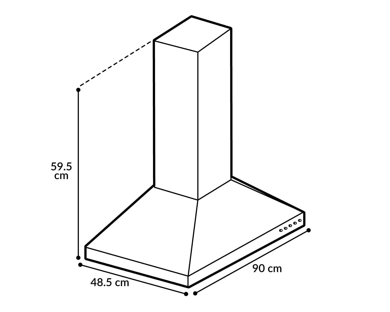 Foto 7 pulgar | Campana de Pared Supra 30" Acero Inoxidable