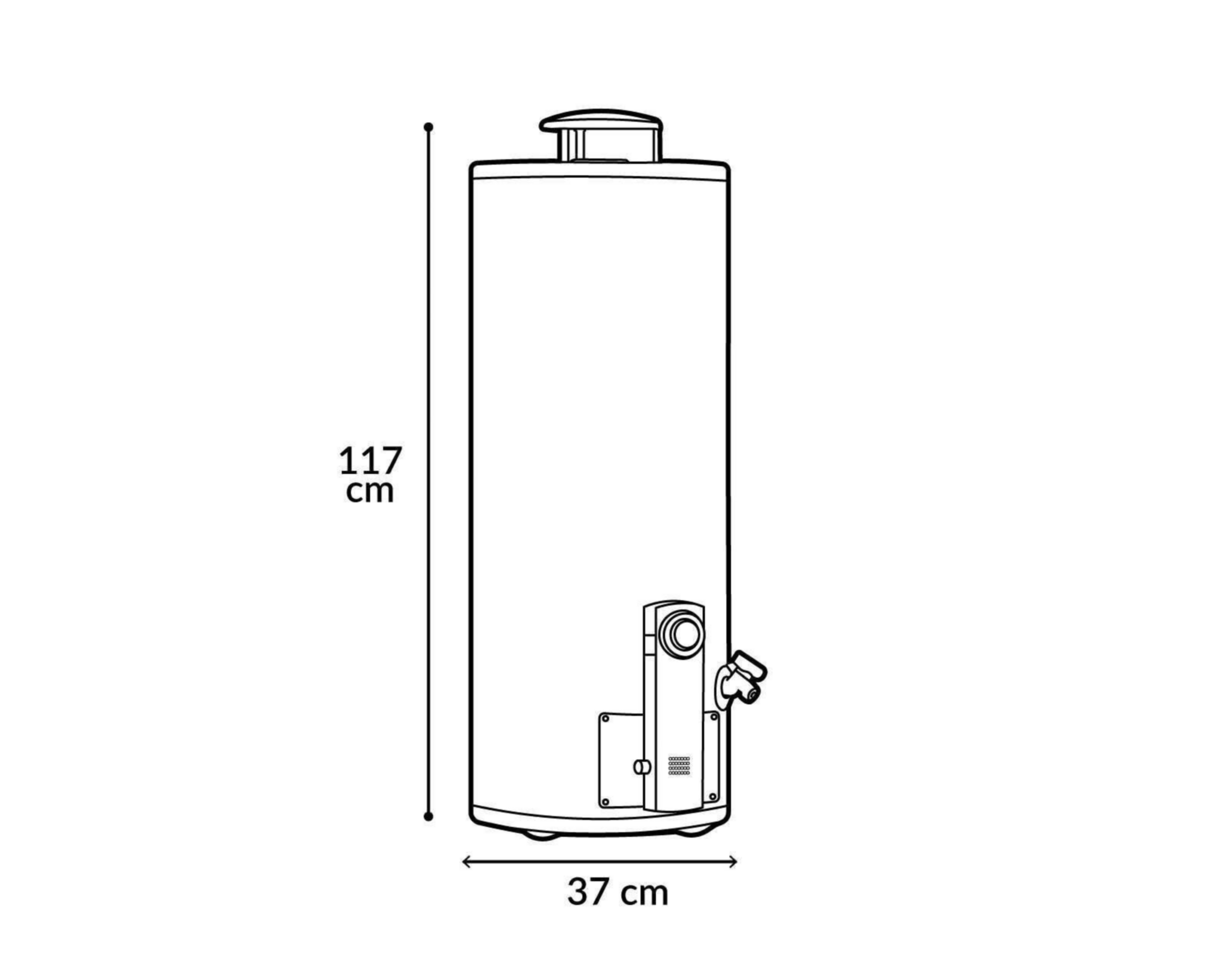 Foto 4 | Calentador de Agua de Depósito Calorex G-15 GEN2/3/4 de 1.5 Servicios Gas LP