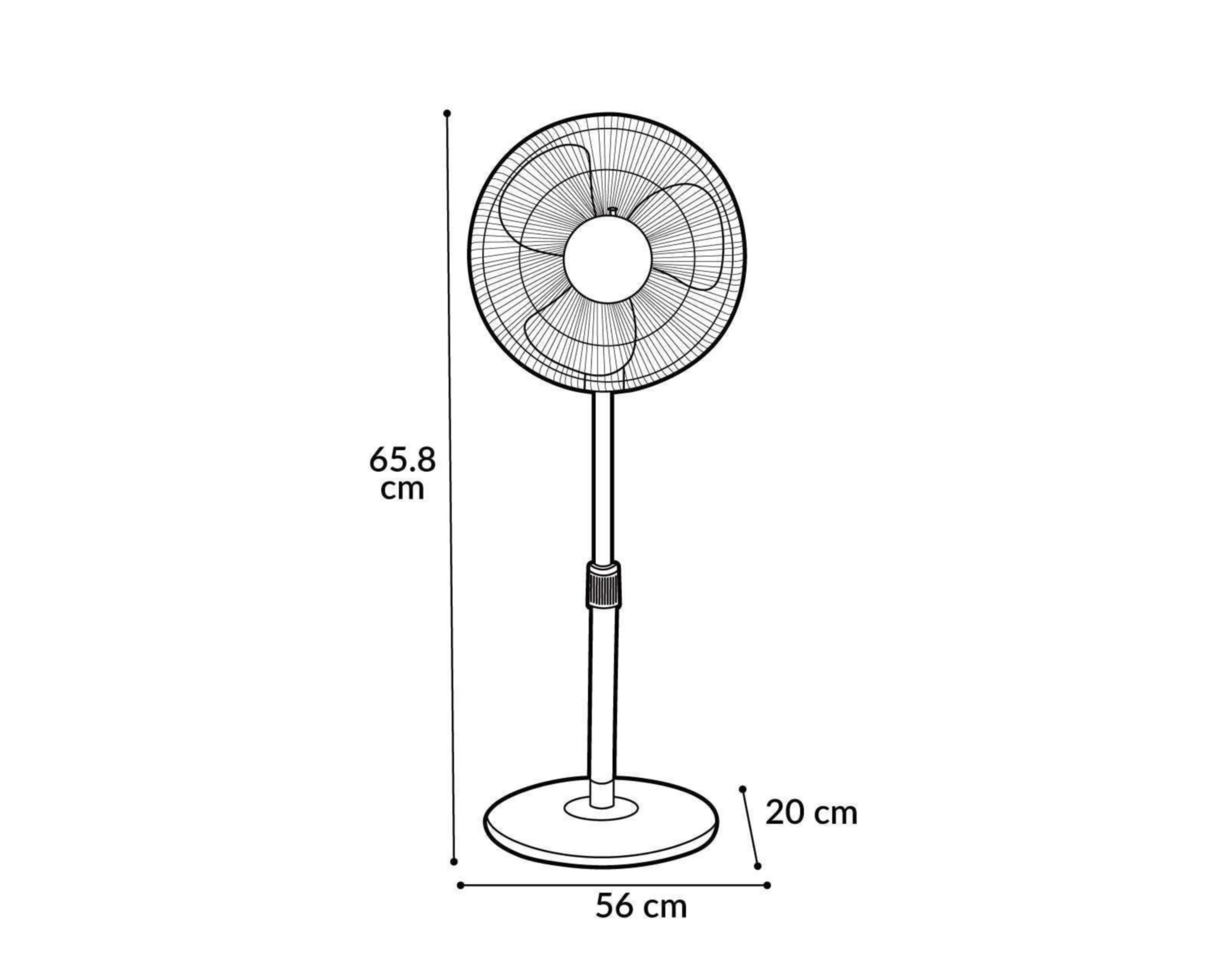 Foto 7 pulgar | Ventilador de Pedestal Record 20"