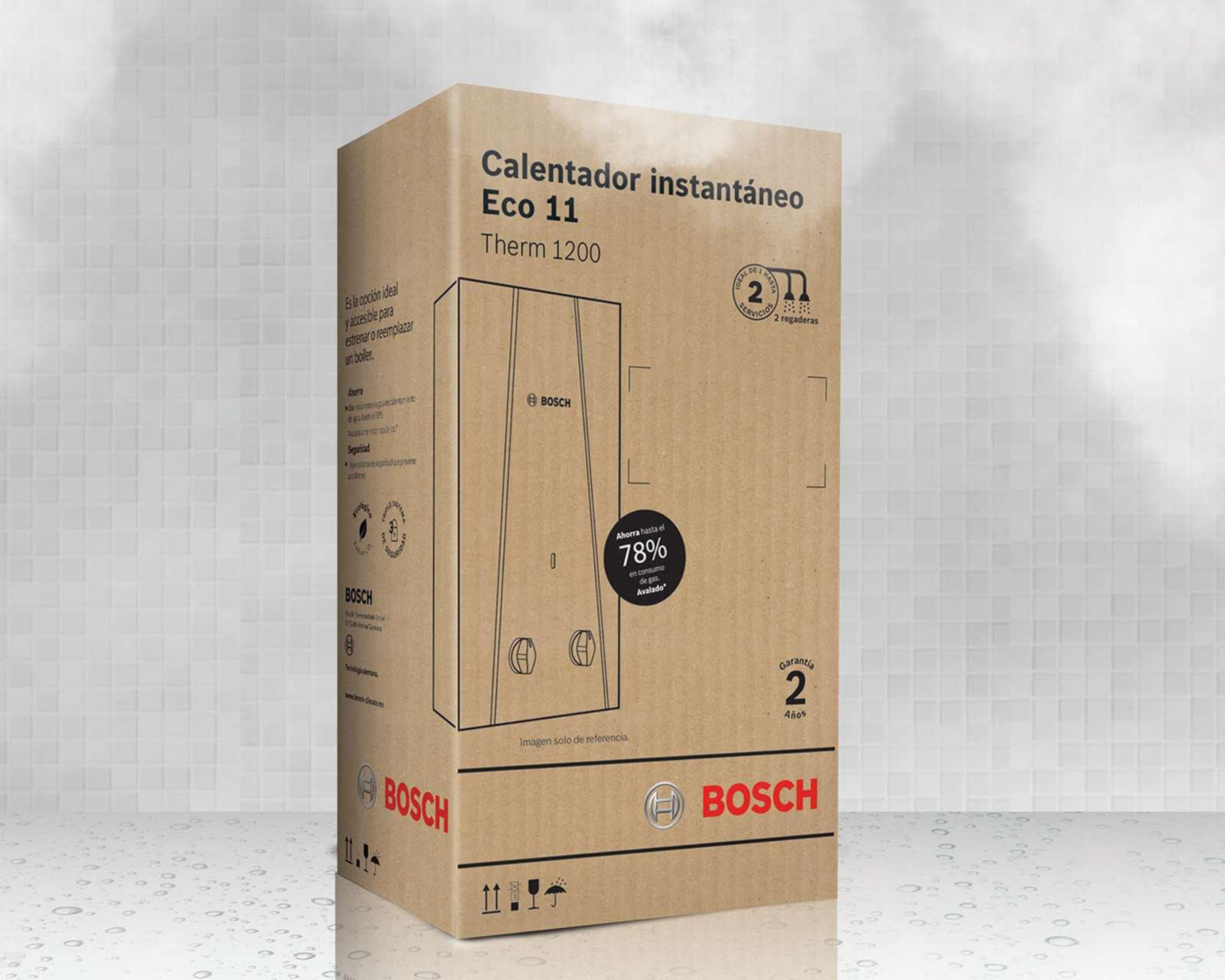 Foto 5 pulgar | Calentador de Agua Instantáneo Bosch ECO 11 de 2 Servicios Gas LP