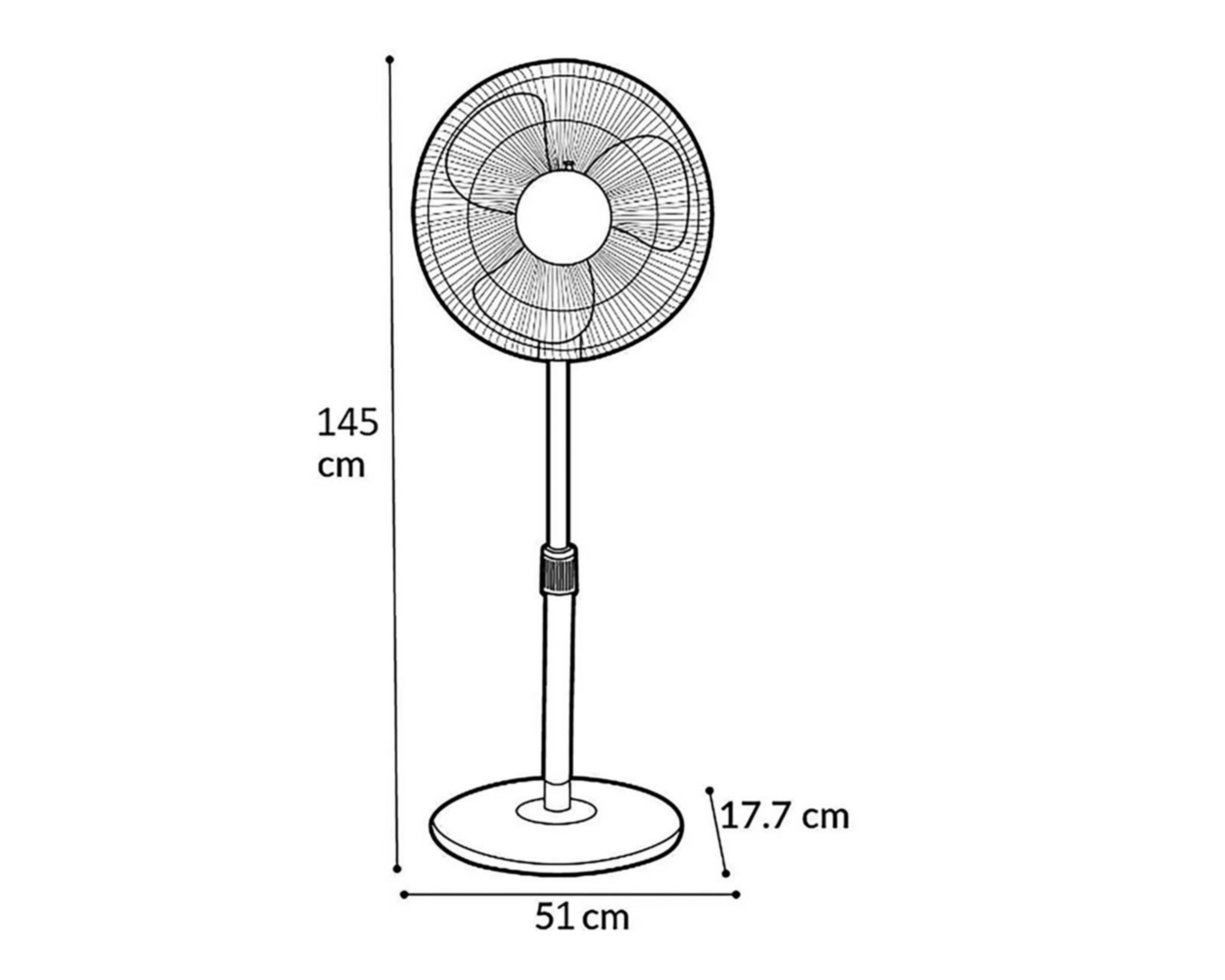 Foto 6 pulgar | Ventilador de Pedestal Record 18"