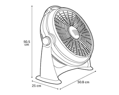 Foto 4 | Ventilador de Piso Record 18"