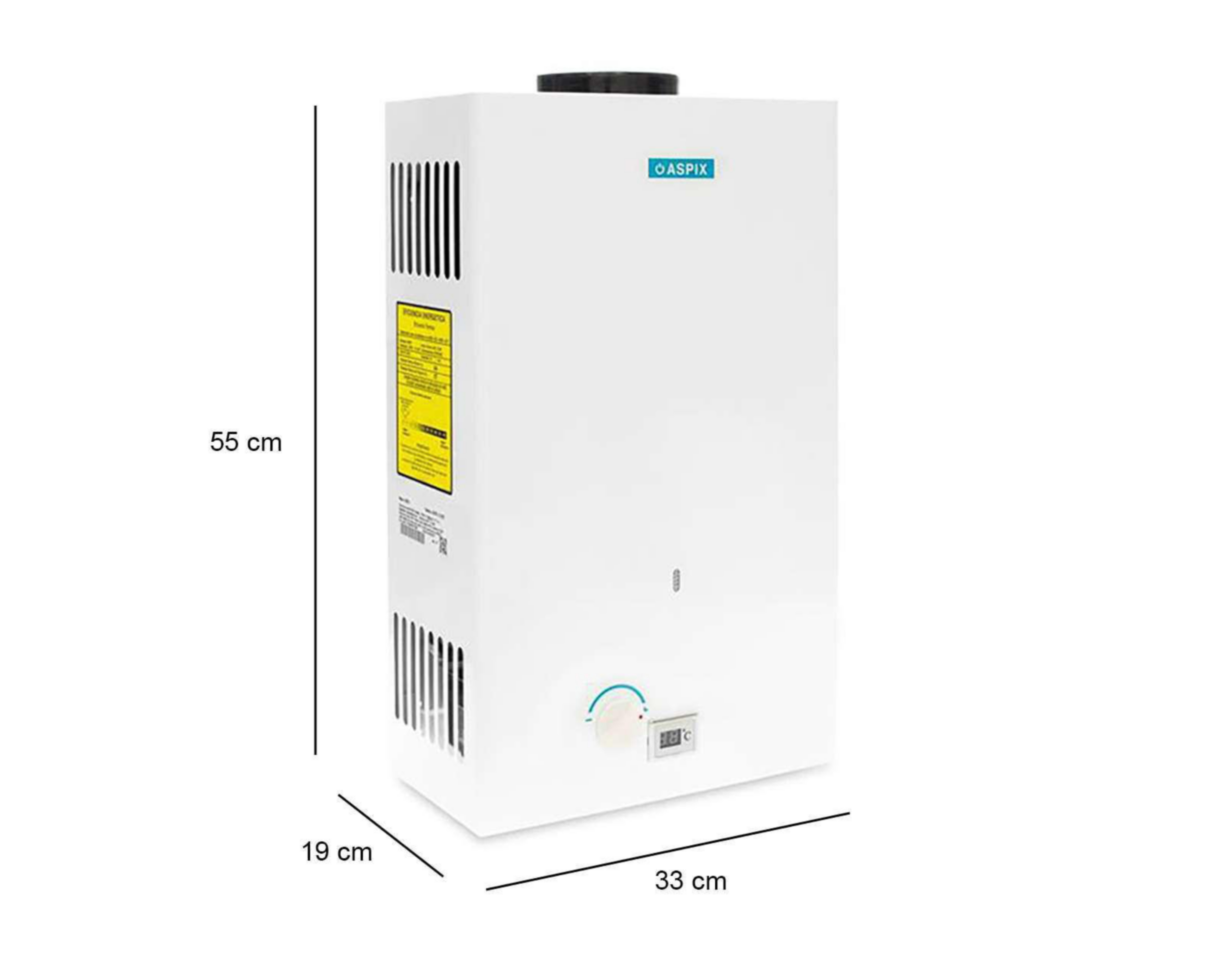 Foto 5 | Calentador de Agua Aspix ASPIX-10 INST Gas Natural