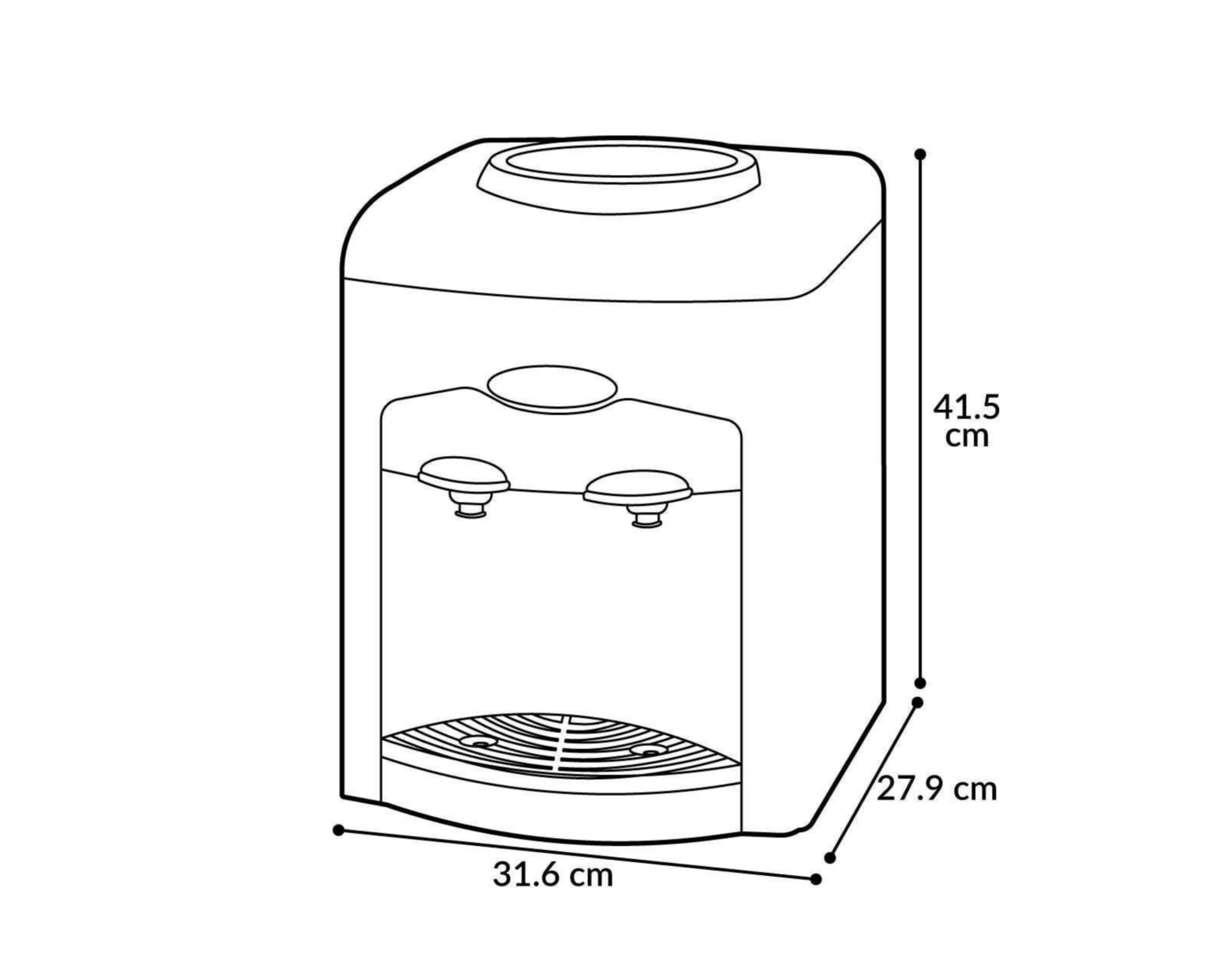 Foto 7 | Enfriador de Agua Mabe EMM2PB de Mesa