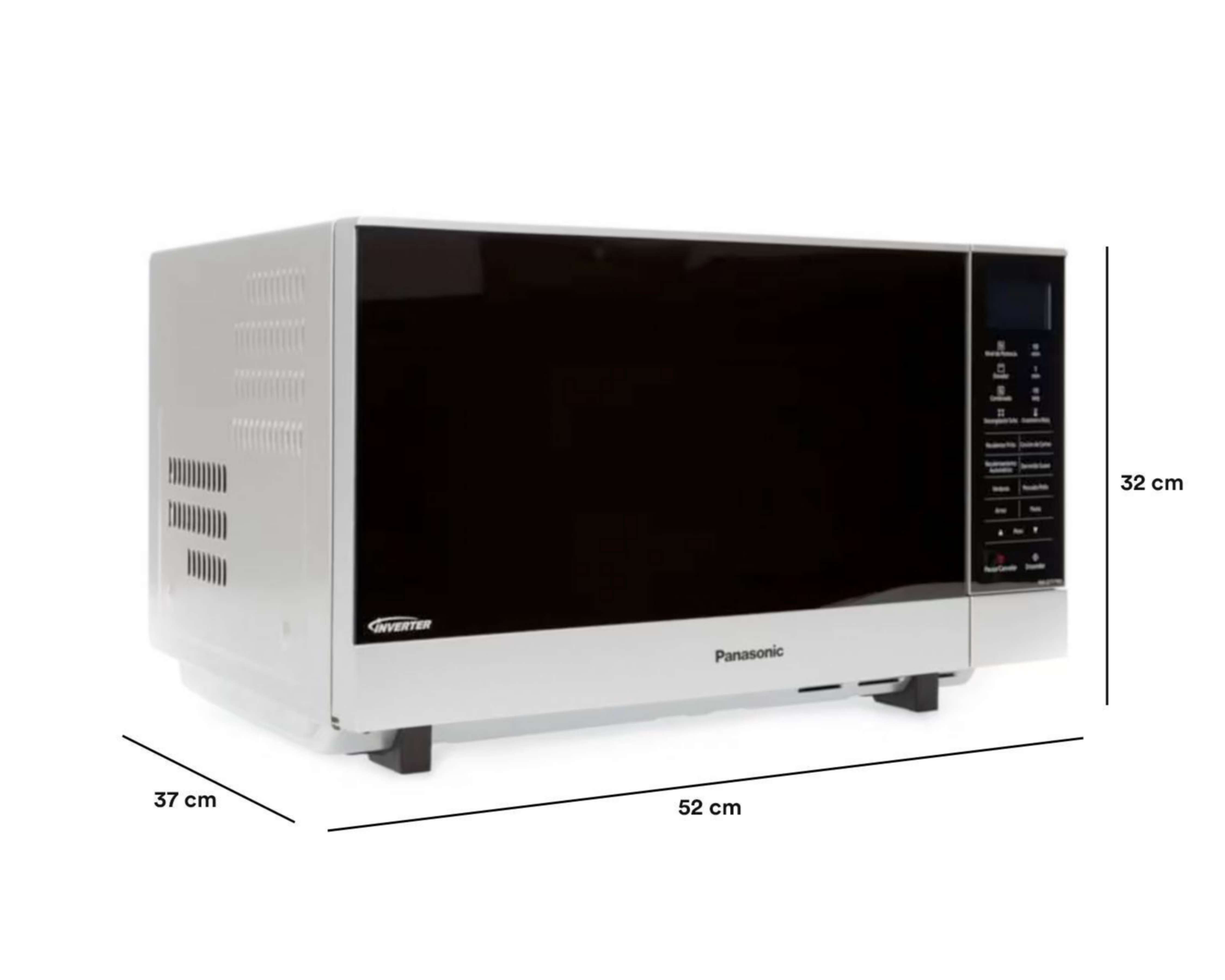 Foto 5 | Microondas Panasonic 1 Pie NN-GF574MRPH Negro