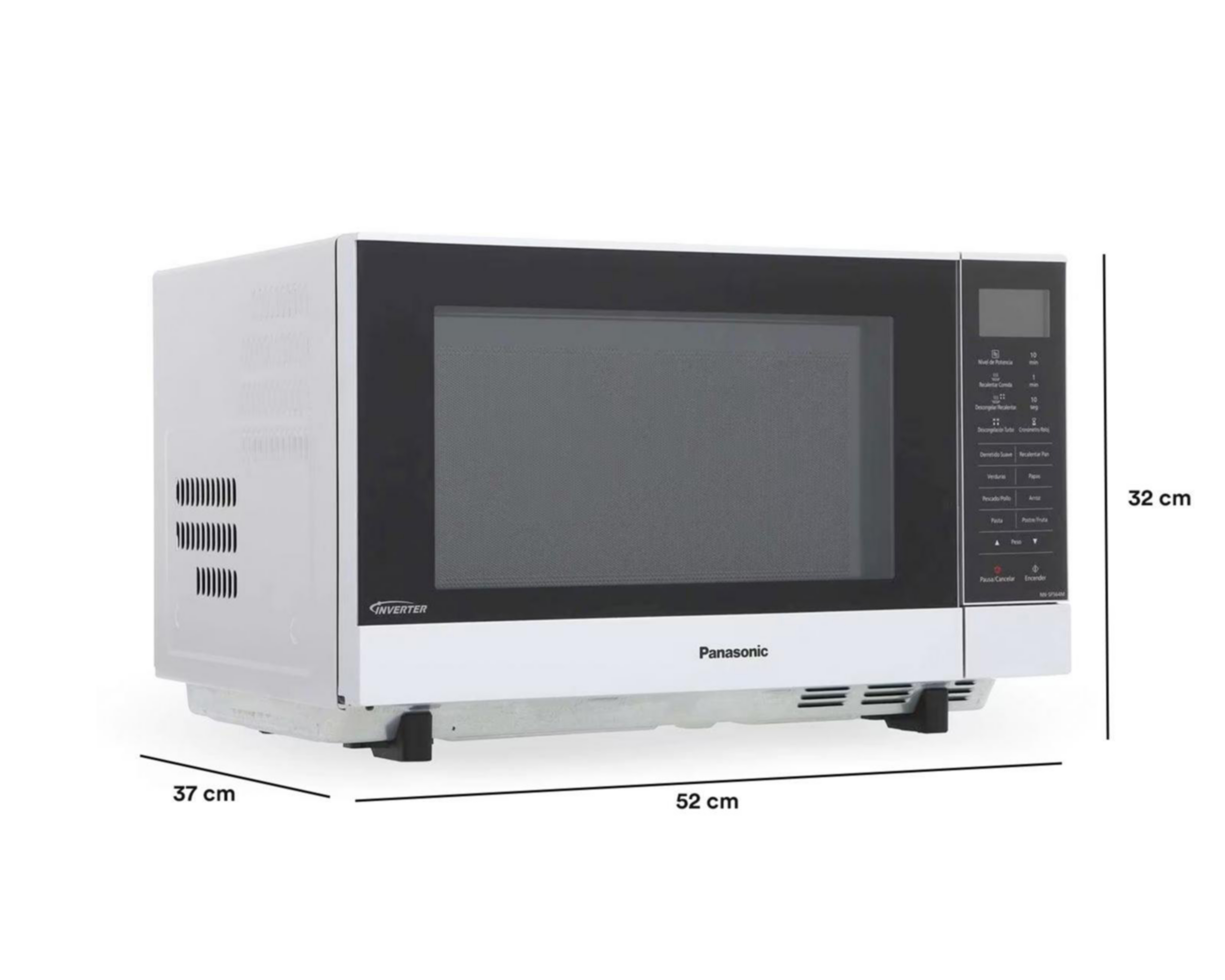 Foto 8 pulgar | Horno de Microondas Panasonic 1.0 Pies NN-SF564MRPH Plateado