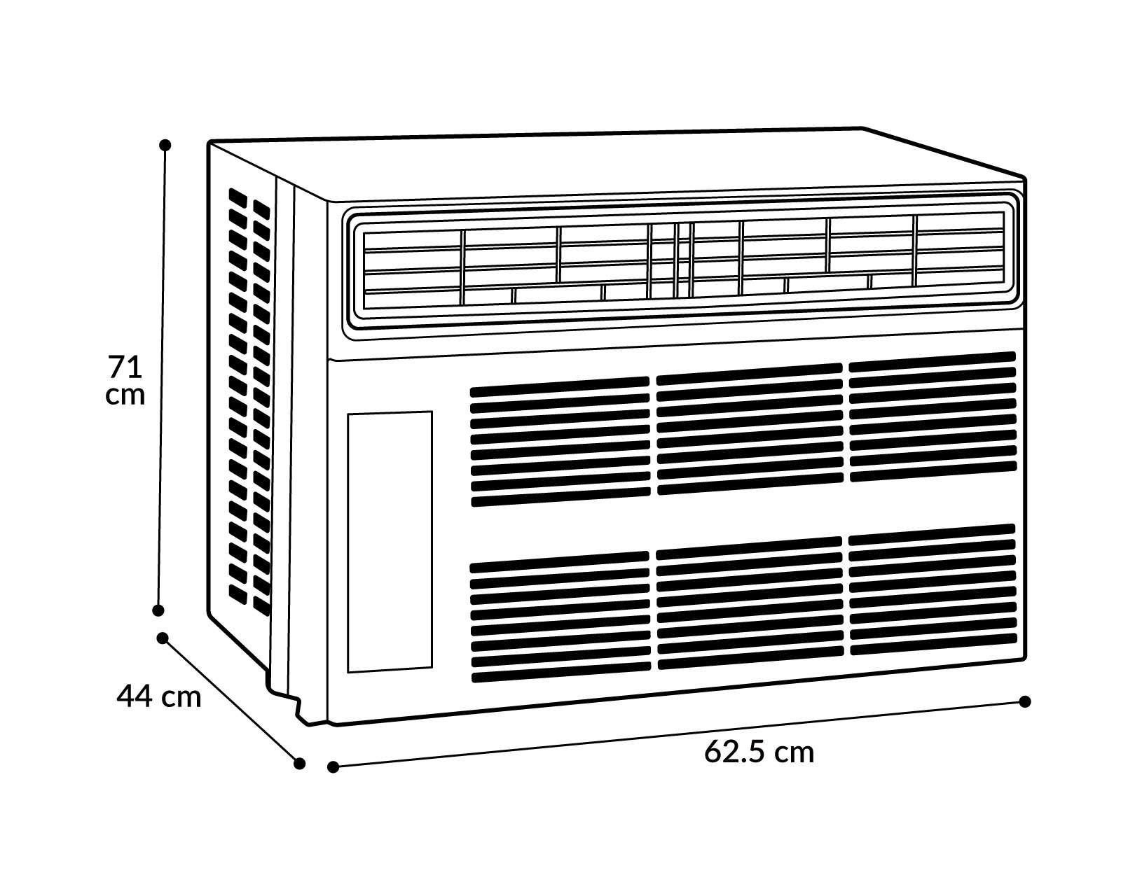 Foto 2 | Aire Acondicionado de Ventana Midea 1 Tonelada 110V Solo Frío MAW12C1OUC/C1CU