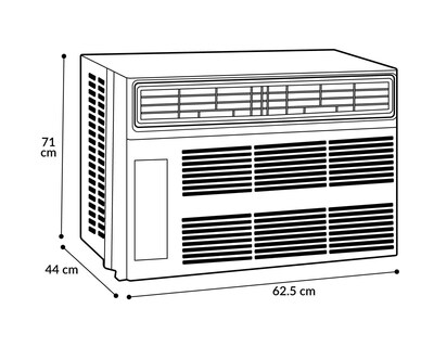 Foto 2 | Aire Acondicionado de Ventana Midea 1 Tonelada 110V Solo Frío MAW12C1OUC/C1CU
