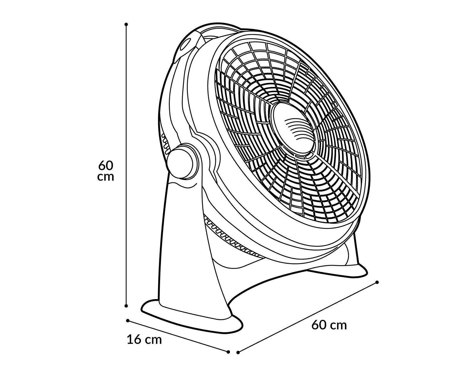 Foto 7 | Ventilador de Piso Record 20"