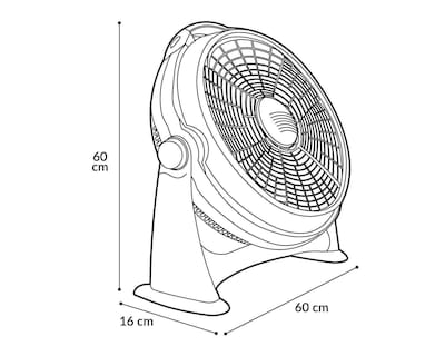 Foto 7 | Ventilador de Piso Record 20"