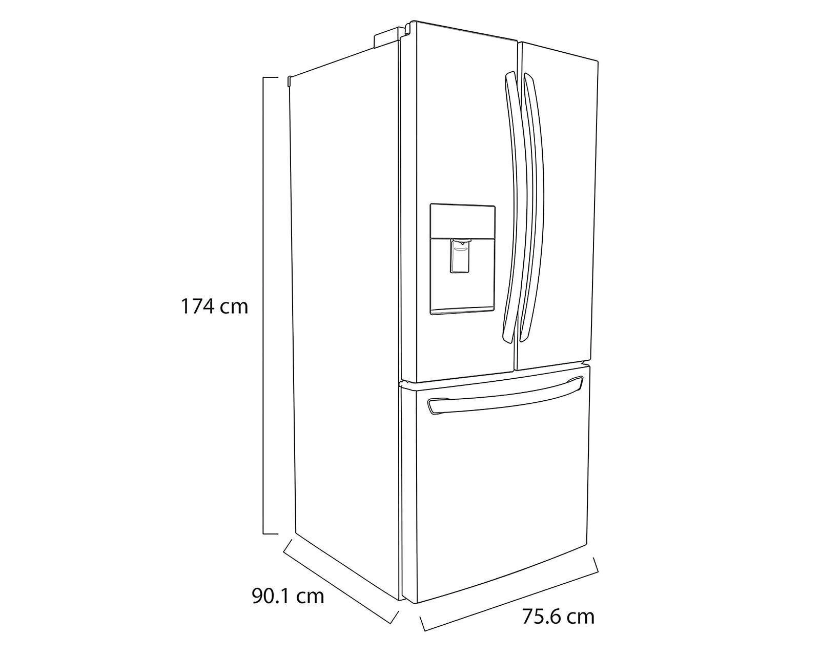 Foto 6 pulgar | Refrigerador Inverter LG French Door 22 Pies Acero GF22WGS