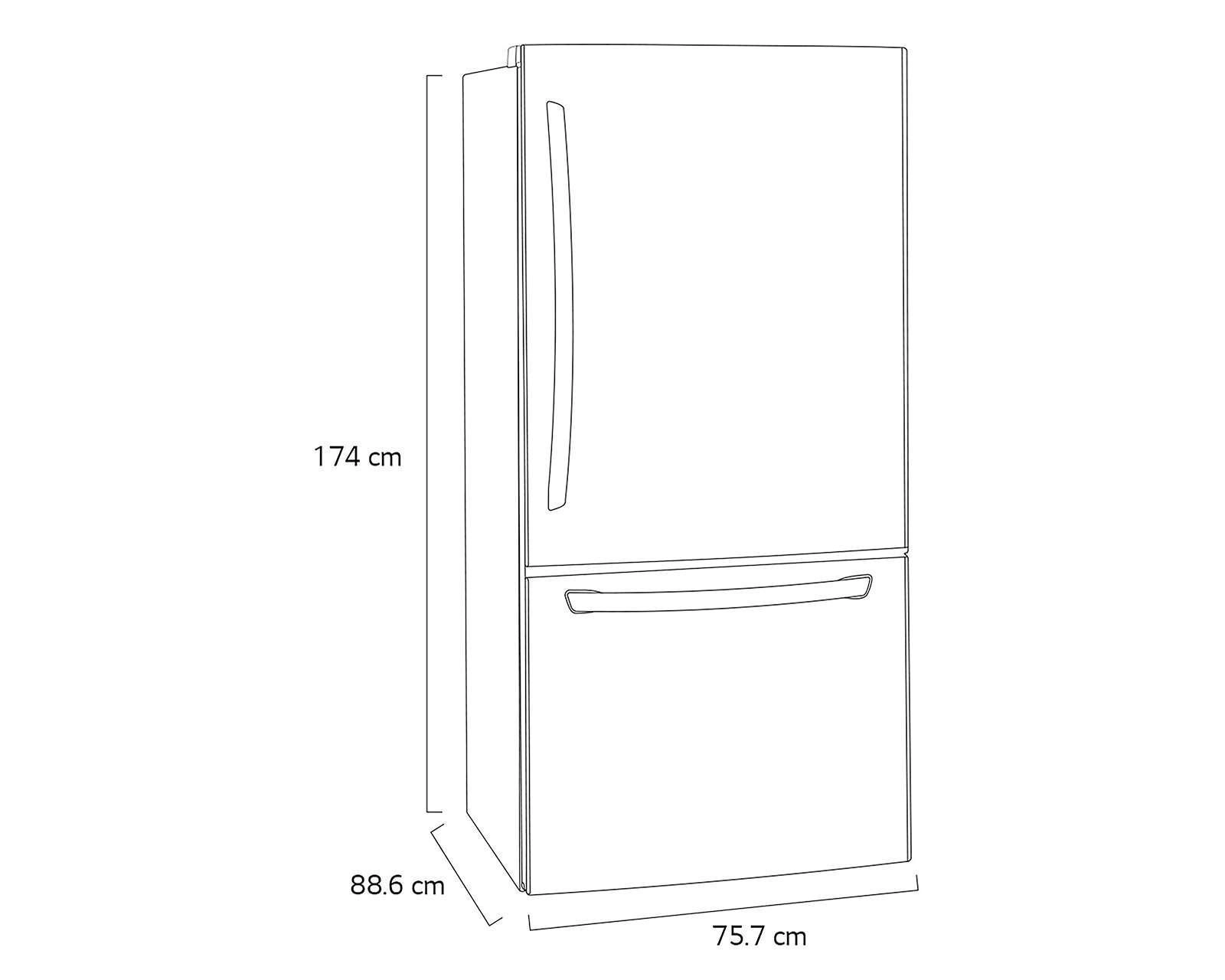 Foto 8 pulgar | Refrigerador Inverter LG Bottom Mount 22 Pies Plata GB22BGS