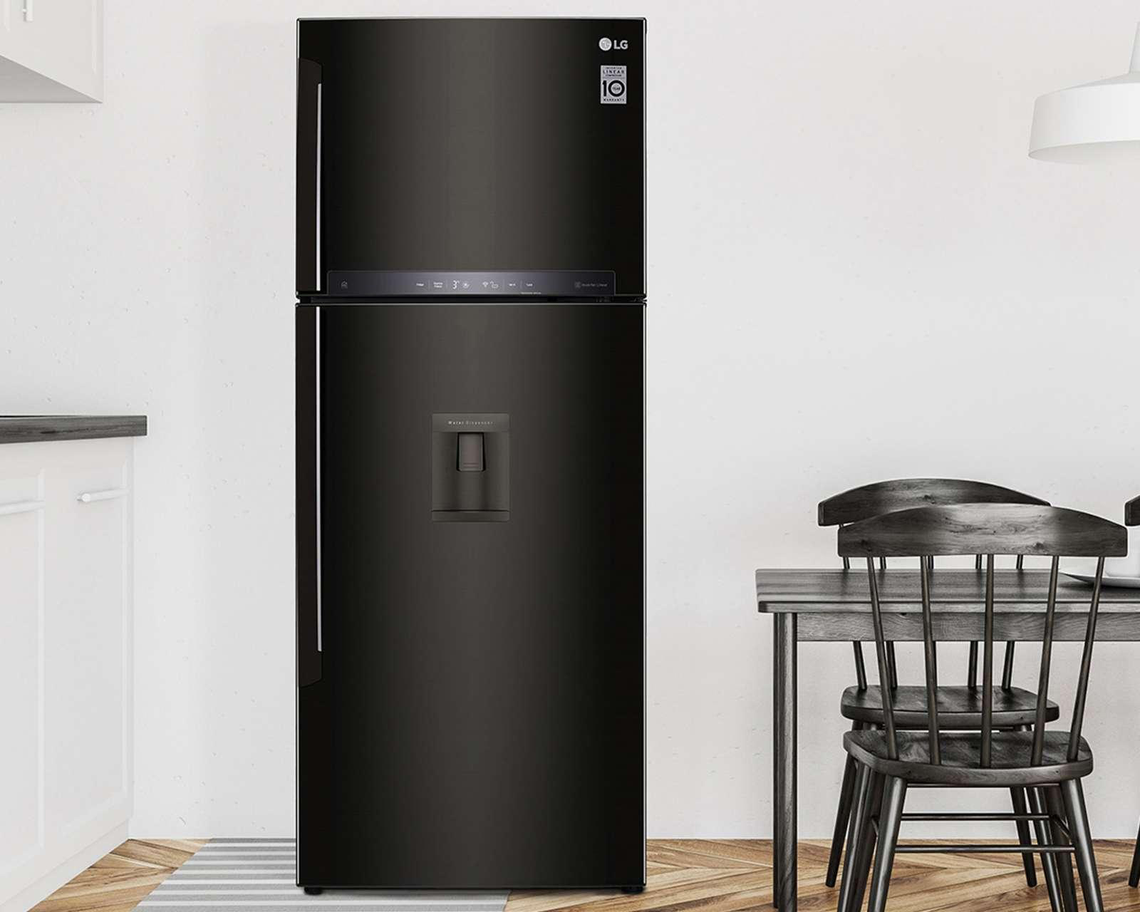 Foto 10 pulgar | Refrigerador LG Top Mount 15 Pies Negro LT44AGD