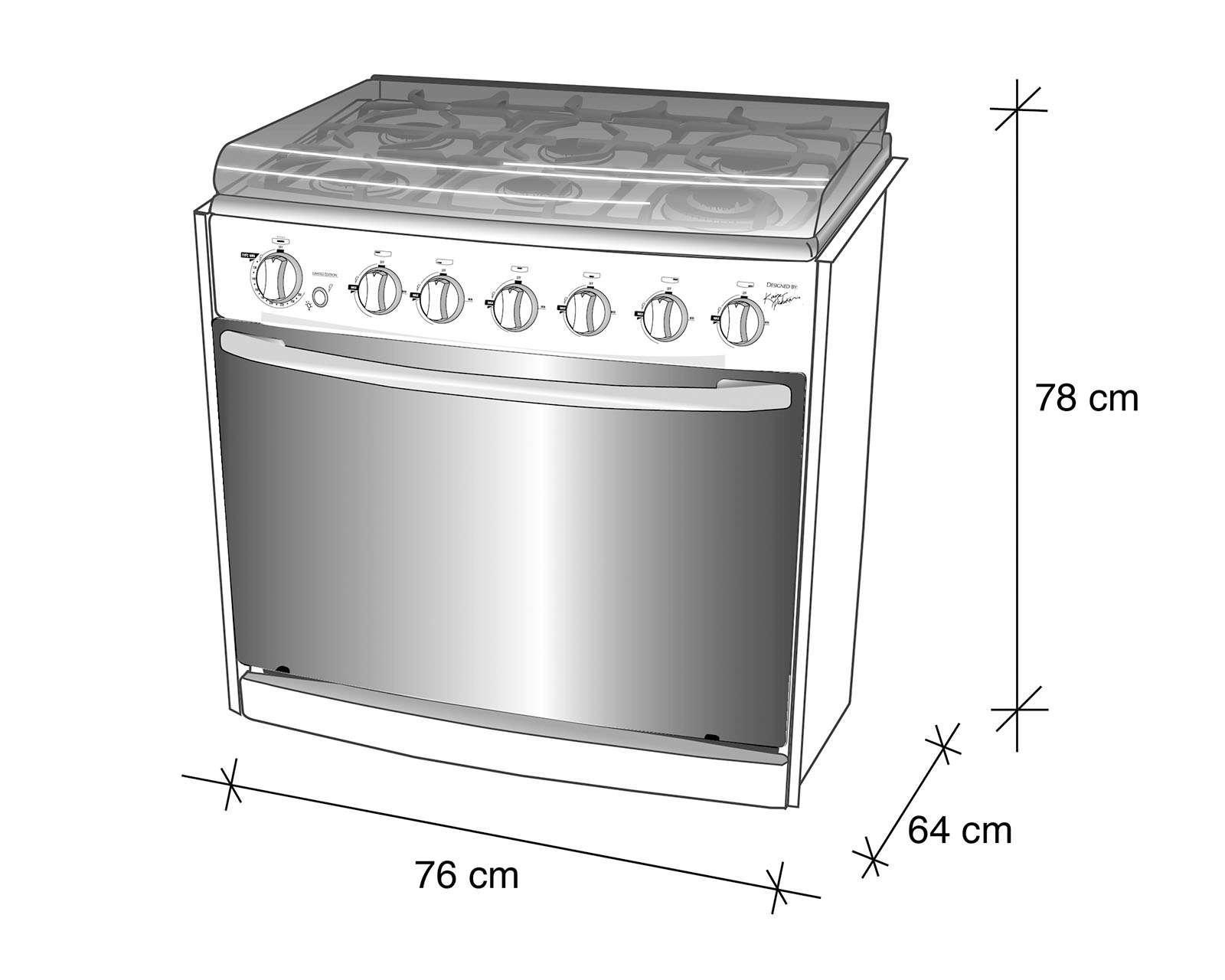 Foto 7 | Estufa Koblenz de Empotre 30" de 6 Quemadores con Gas EE-1131 Padua