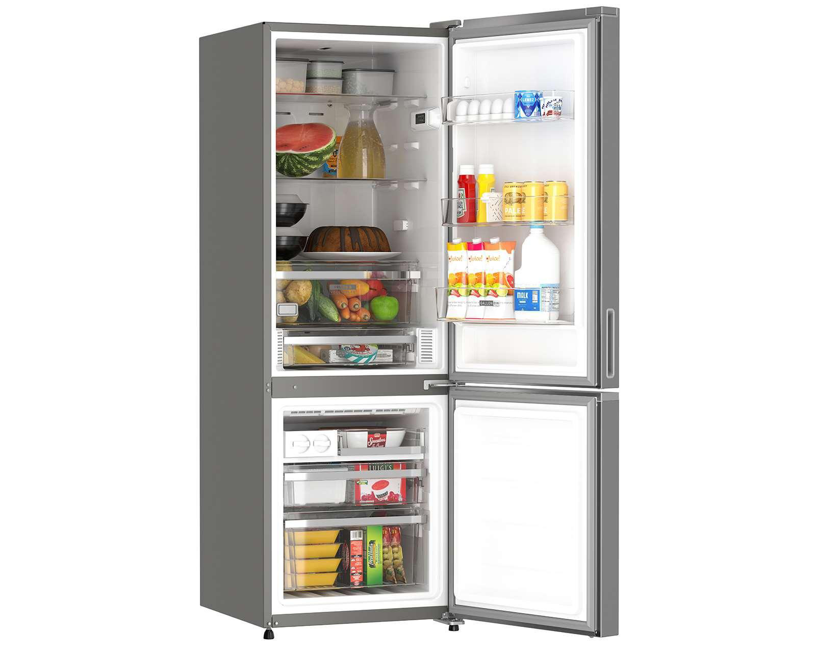 Foto 4 pulgar | Refrigerador Whirlpool Bottom Mount 13 Pies Acero Inoxidable WB1331A