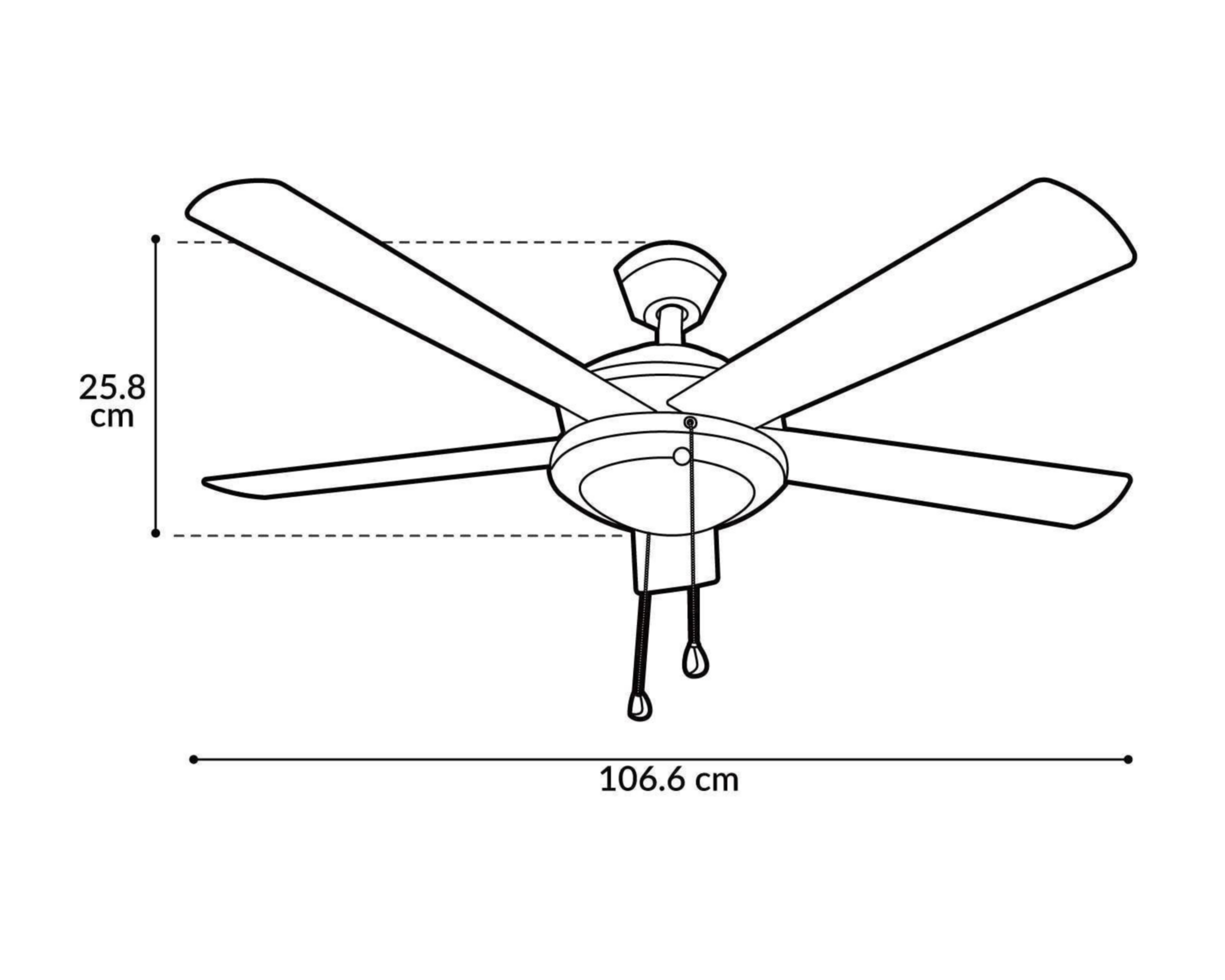 Foto 4 | Ventilador de Techo Starhaus 42"