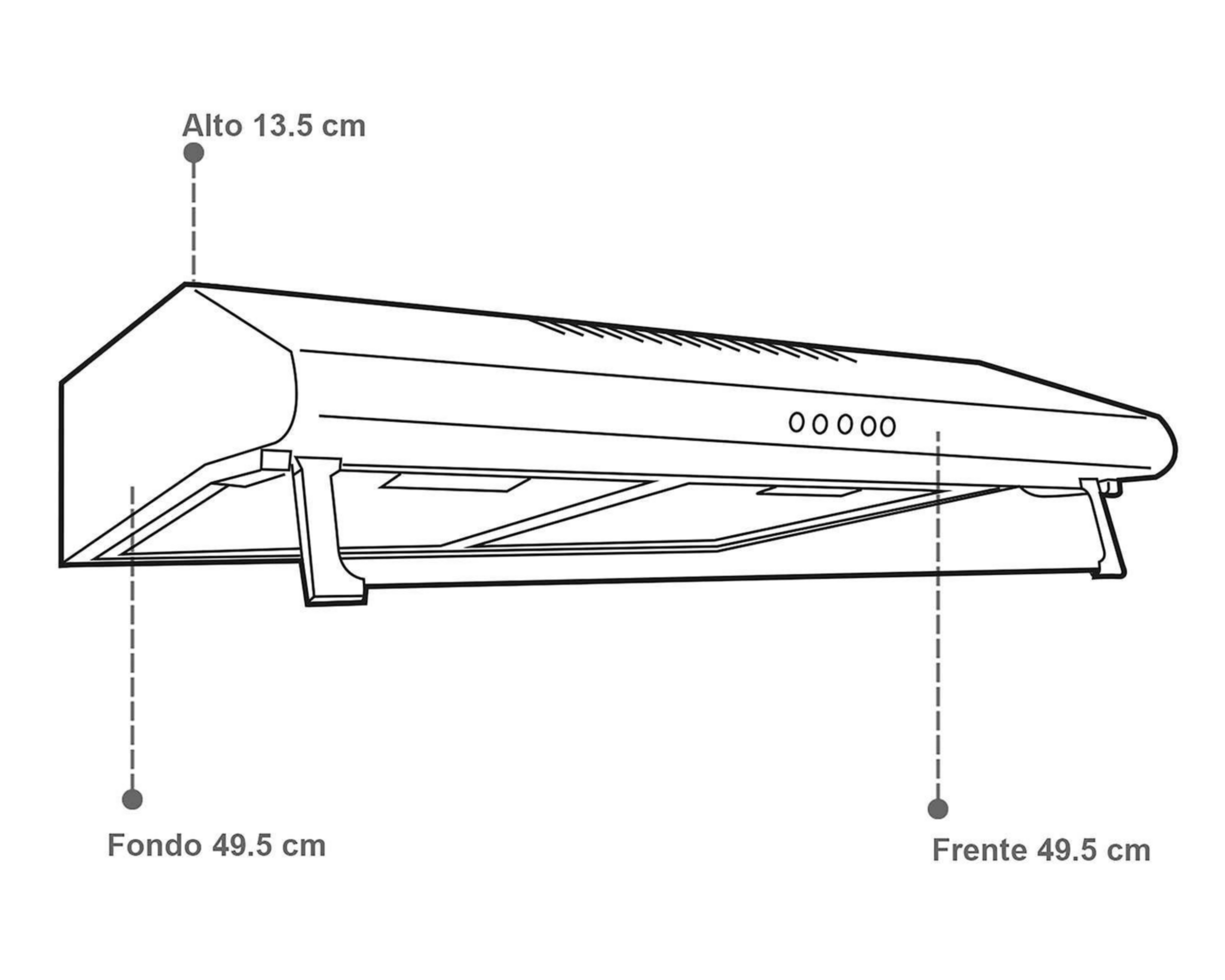 Foto 5 | Campana Supra 20" de Pared Acero Inoxidable