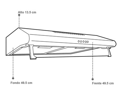 Foto 5 | Campana Supra 20" de Pared Acero Inoxidable
