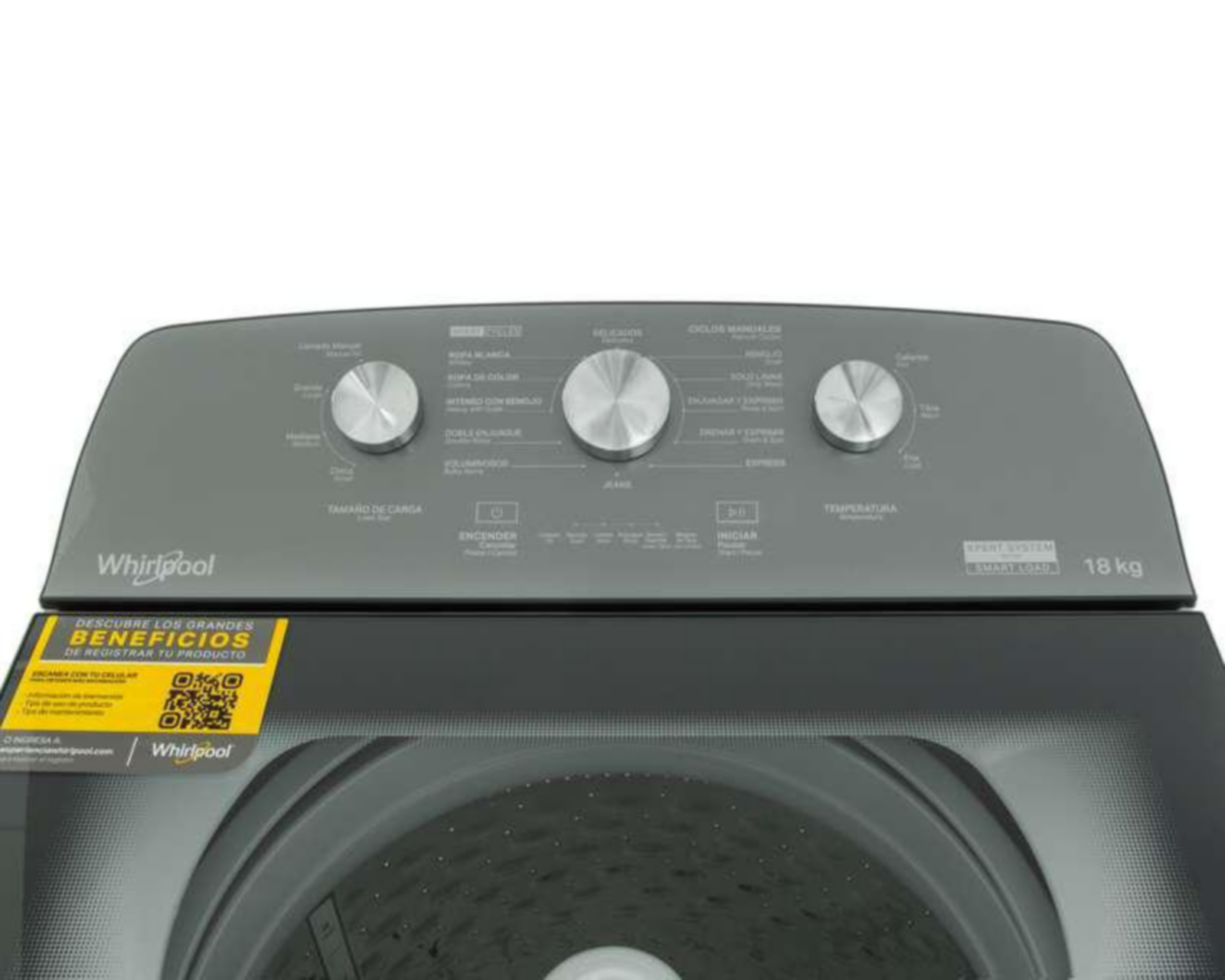 Foto 4 pulgar | Lavadora Whirlpool Automática 8MWTW1823WJM 18 kg Blanca