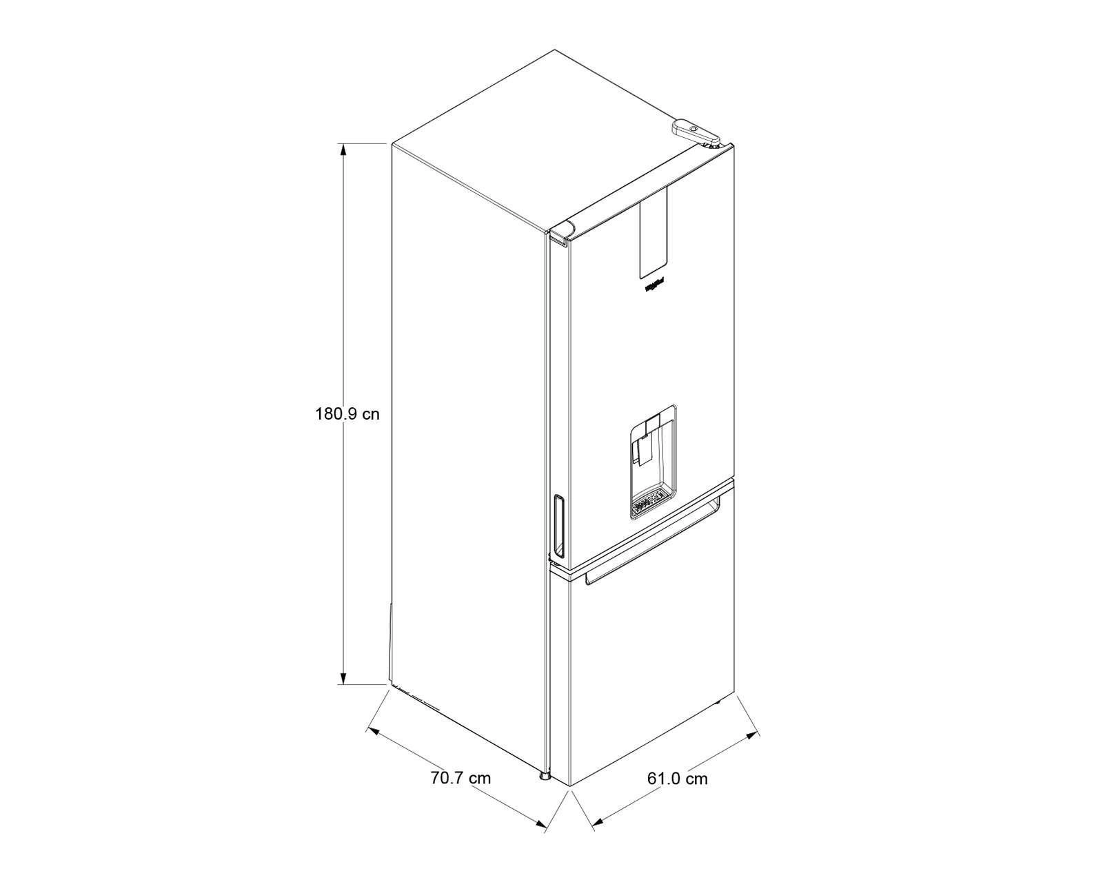 Foto 9 pulgar | Refrigerador Whirlpool WB1333A Bottom Mount 13 Pies Acero Inoxidable