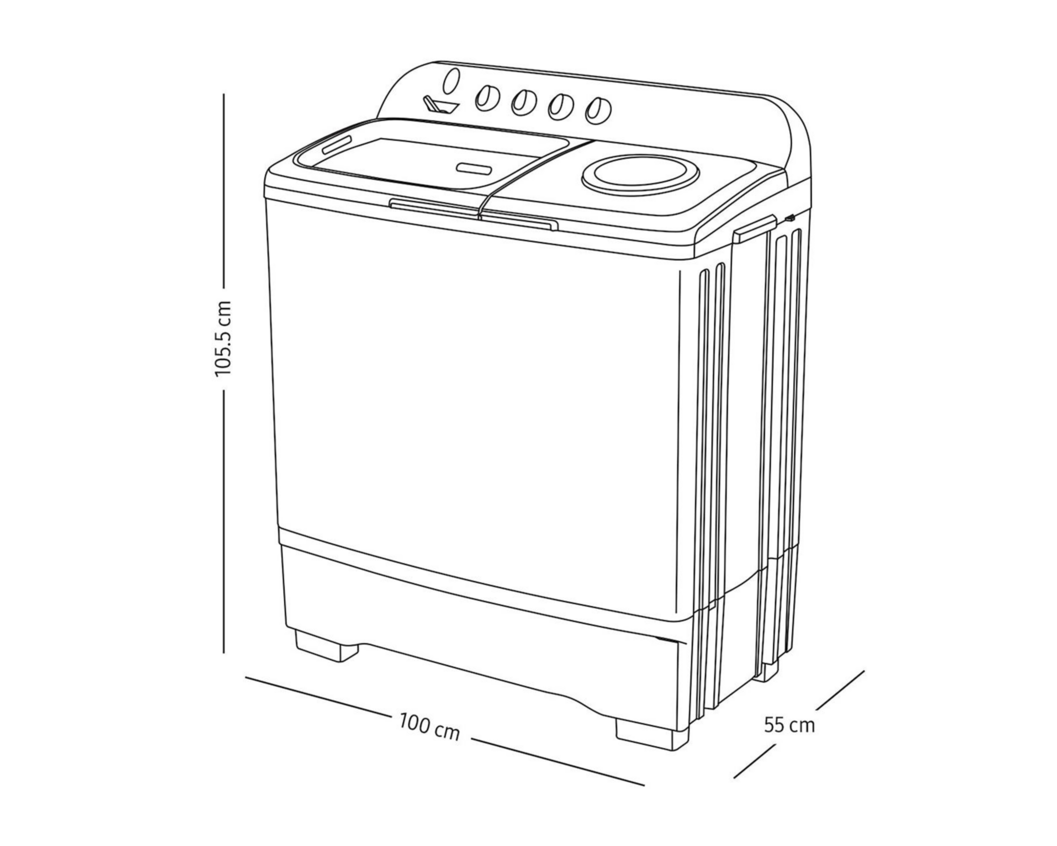 Foto 9 pulgar | Lavadora Samsung Dos Tinas WT18K5200MB/AX 18 kg Gris