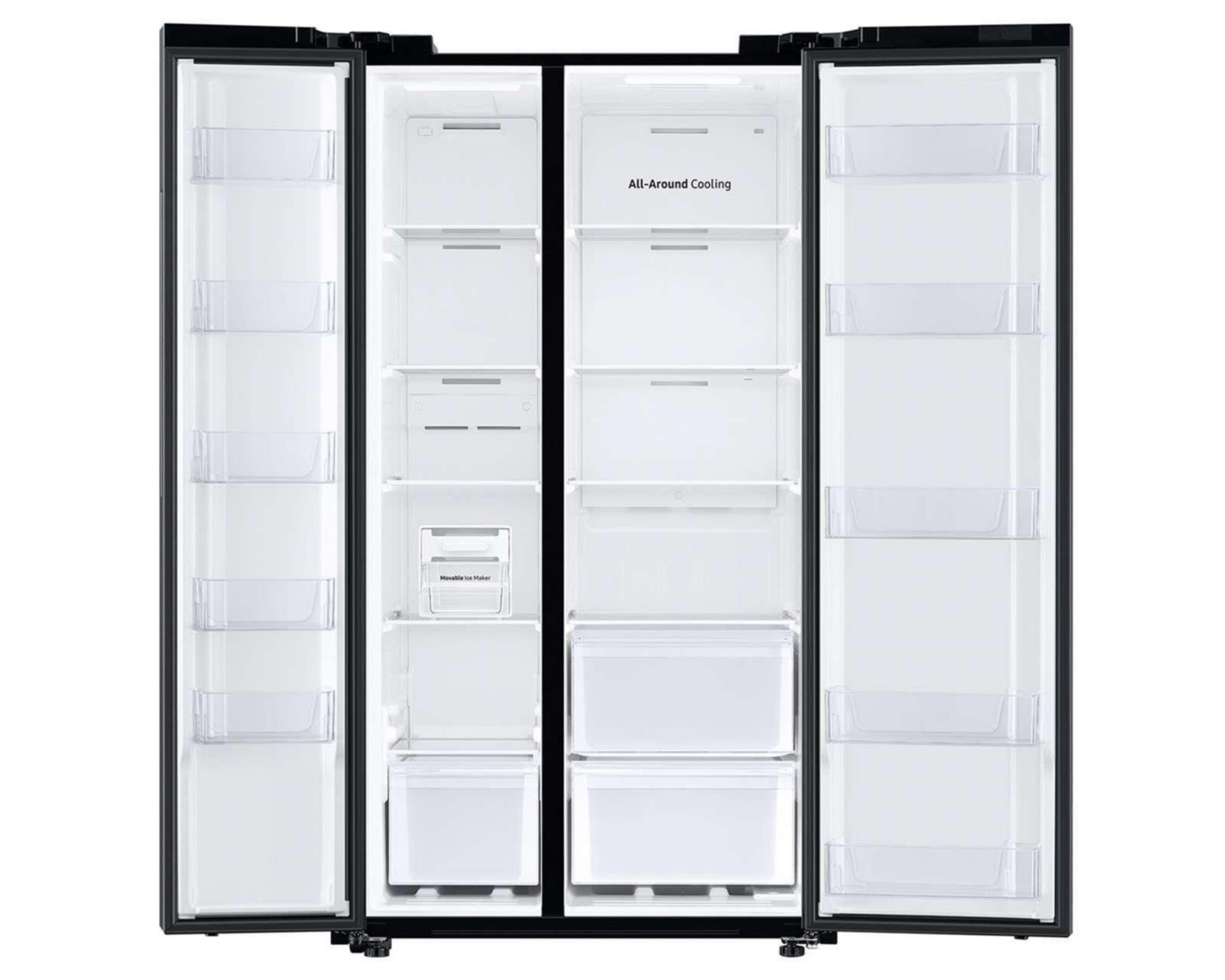 Foto 5 pulgar | Refrigerador Samsung RS28T5B00B1/EM Side by Side 28 Pies Negro