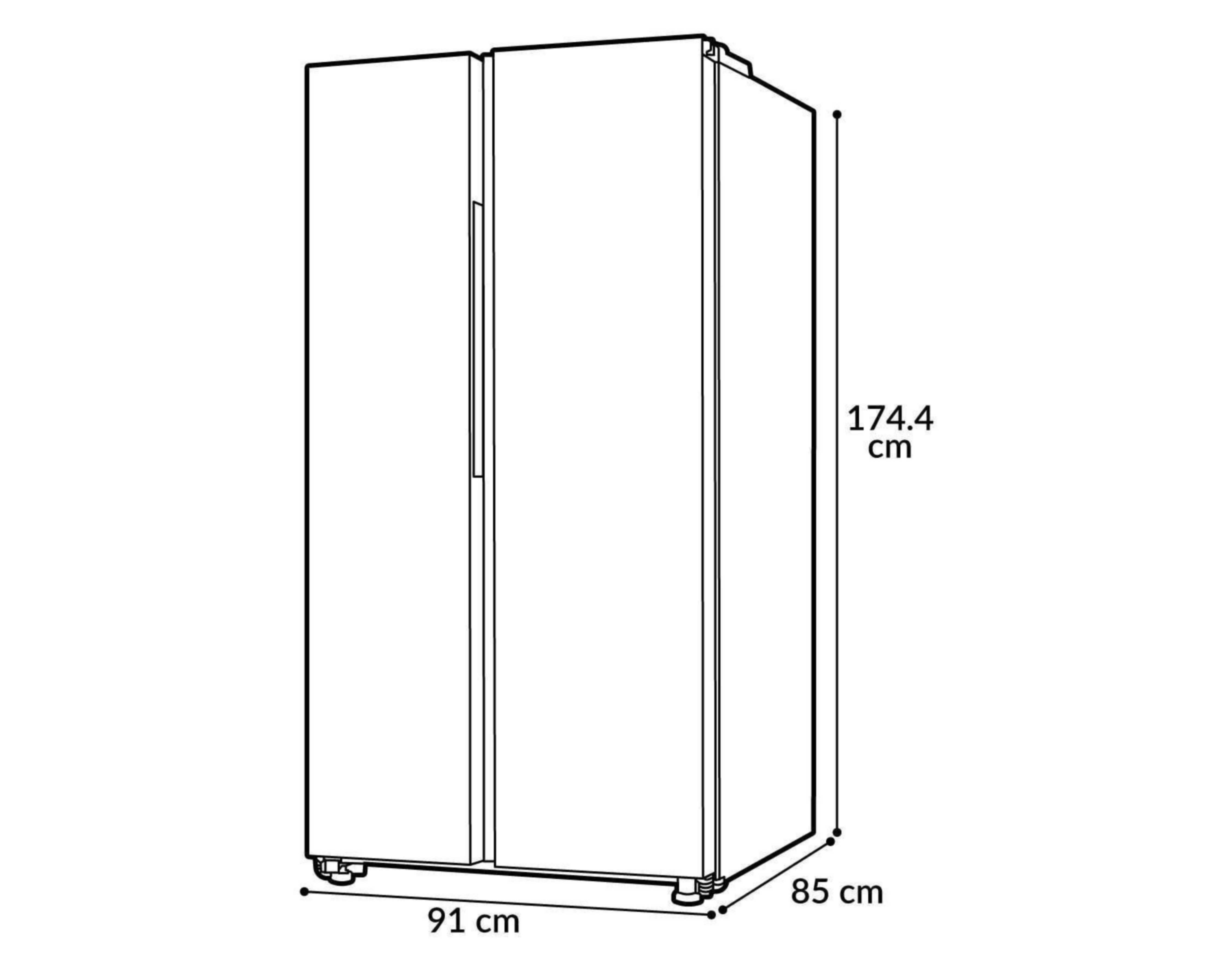 Foto 8 pulgar | Refrigerador Samsung RS28T5B00B1/EM Side by Side 28 Pies Negro