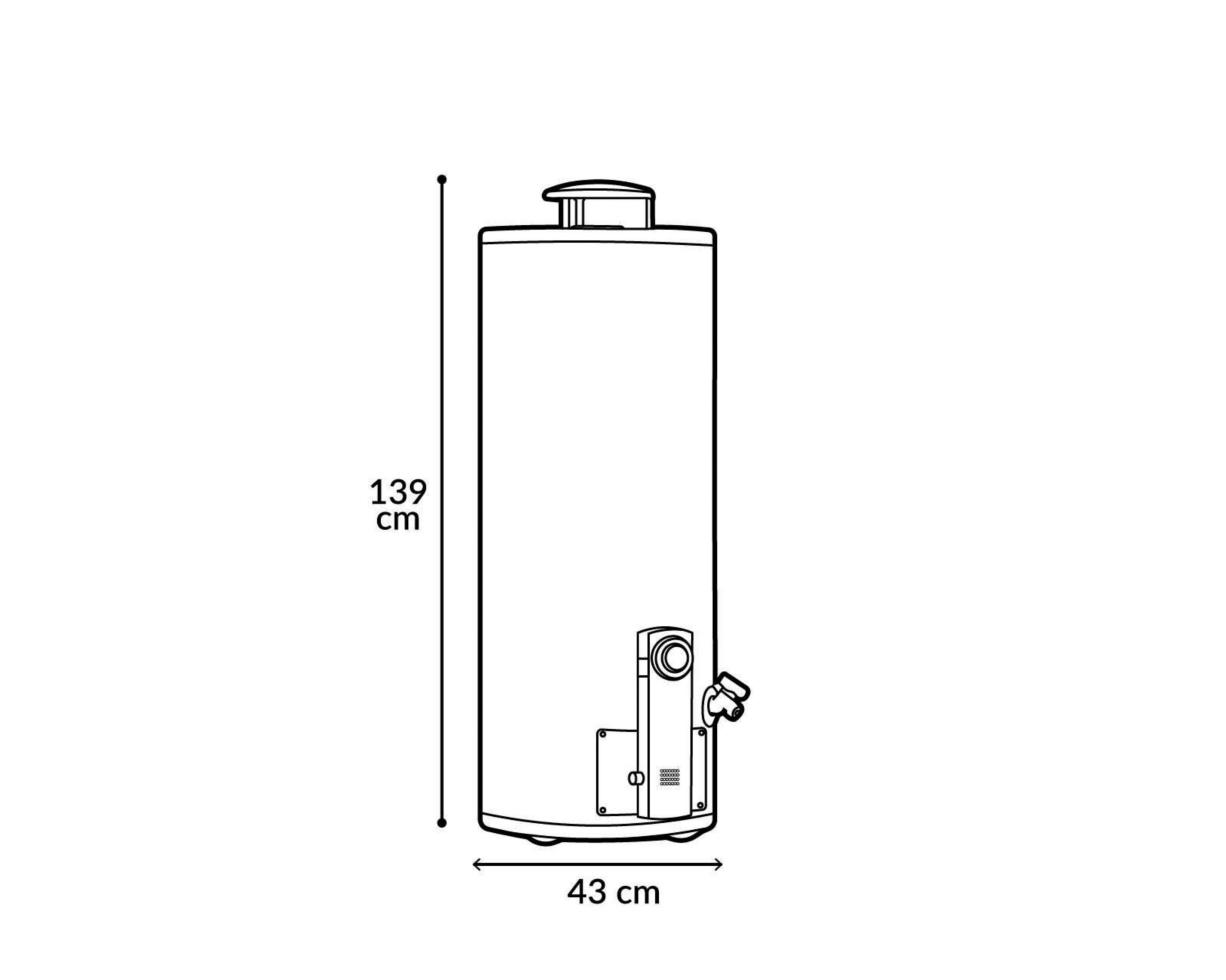 Foto 5 pulgar | Calentador de Agua de Depósito Calorex G-30 GEN3/4 3 Servicios Gas LP