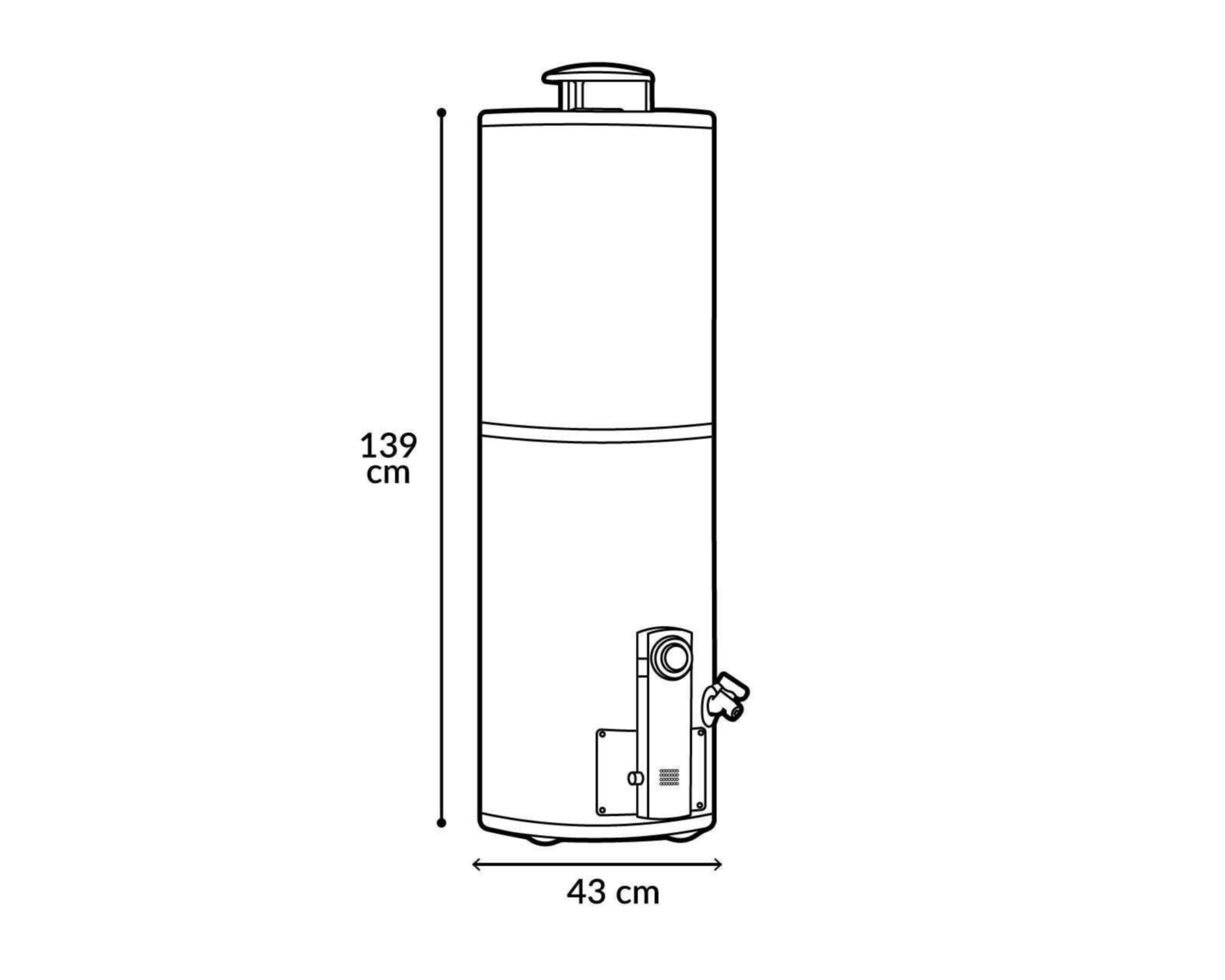 Foto 4 | Calentador de Agua de Depósito Calorex G-30 GEN3/4 3 Servicios Gas Natural