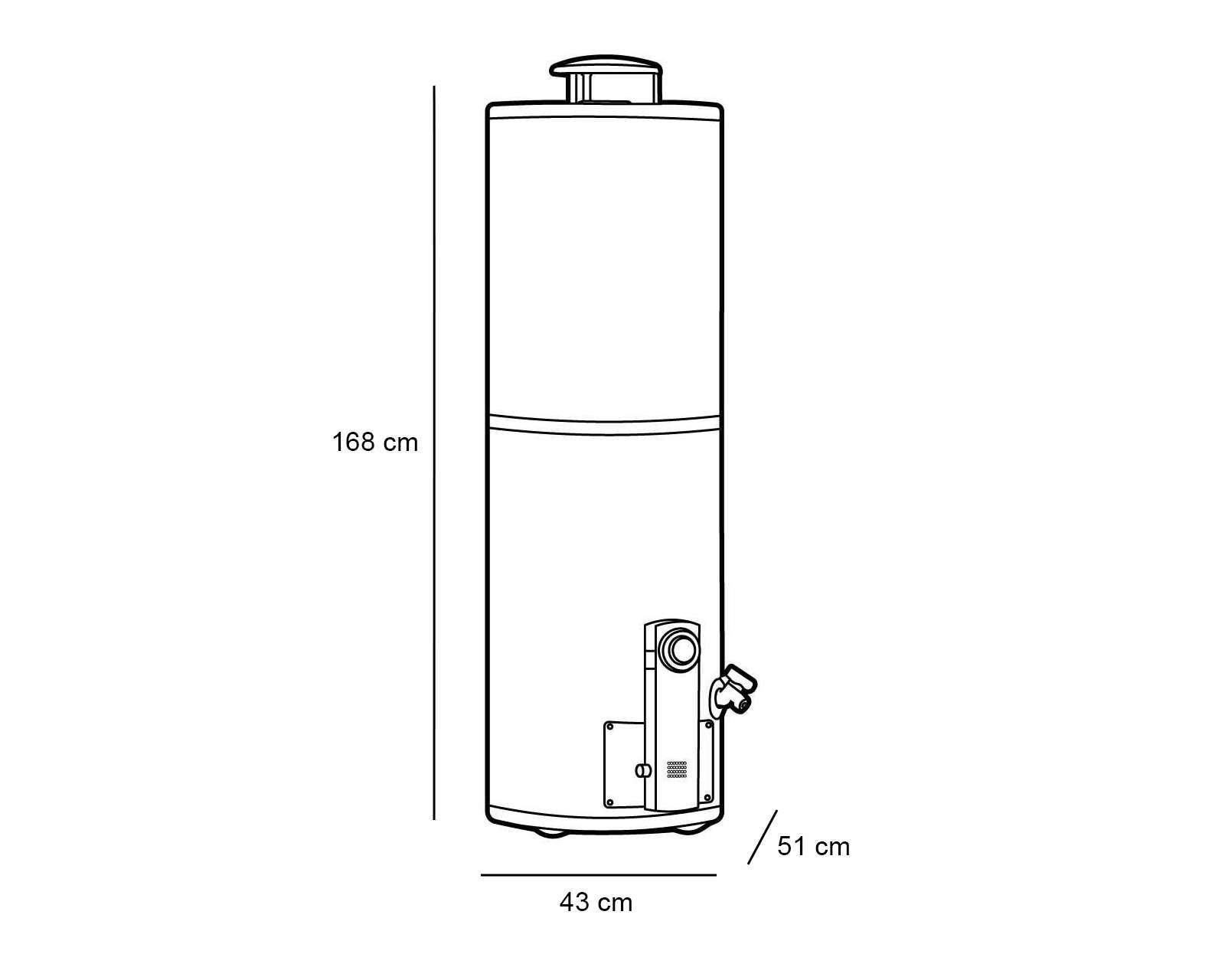 Foto 5 pulgar | Calentador de Agua de Depósito Calorex G-40 GEN3/4 4 Servicios Gas LP