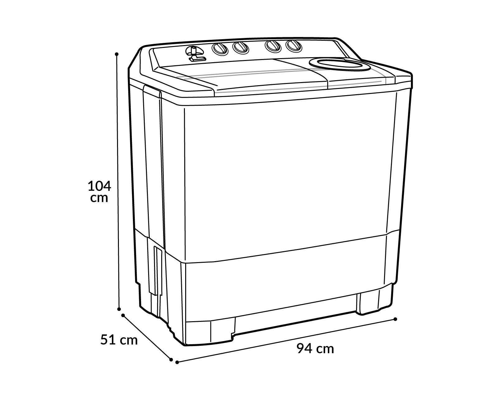 Foto 8 | Lavadora Panasonic Dos Tinas NA-W160X1BMX 16 kg Blanca