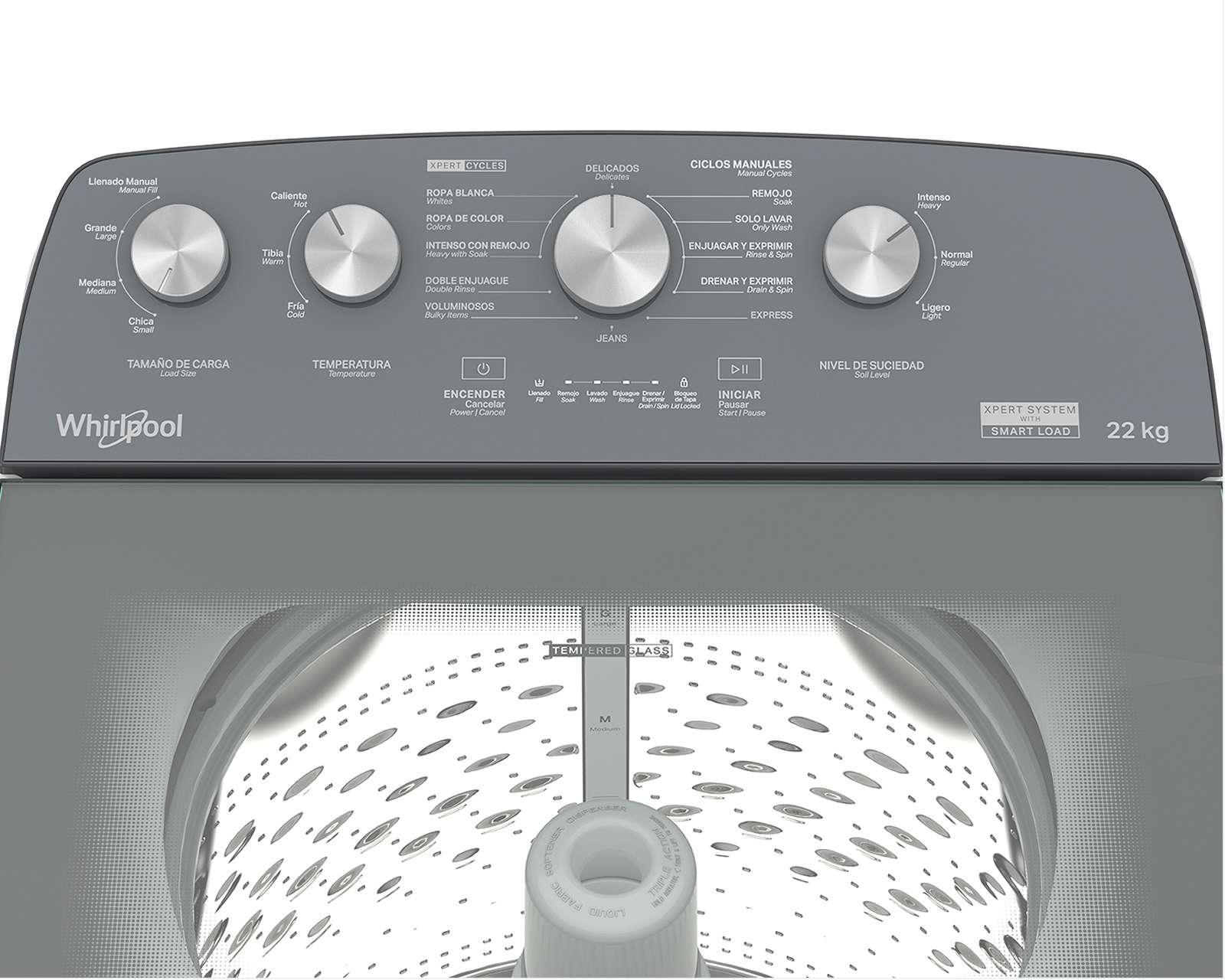 Foto 4 pulgar | Lavadora Whirlpool Automática 8MWTW2224WJM 22 Kg Blanca