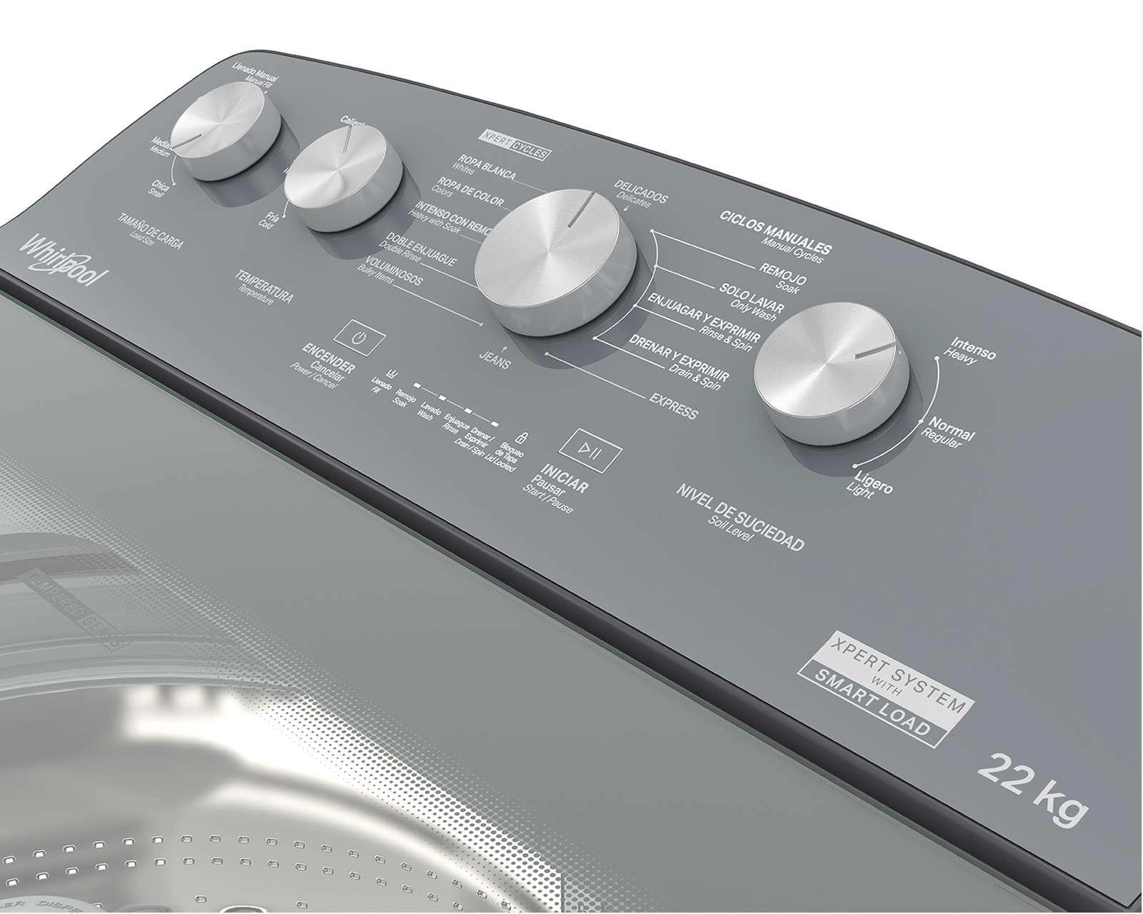 Foto 6 pulgar | Lavadora Whirlpool Automática 8MWTW2224WJM 22 Kg Blanca