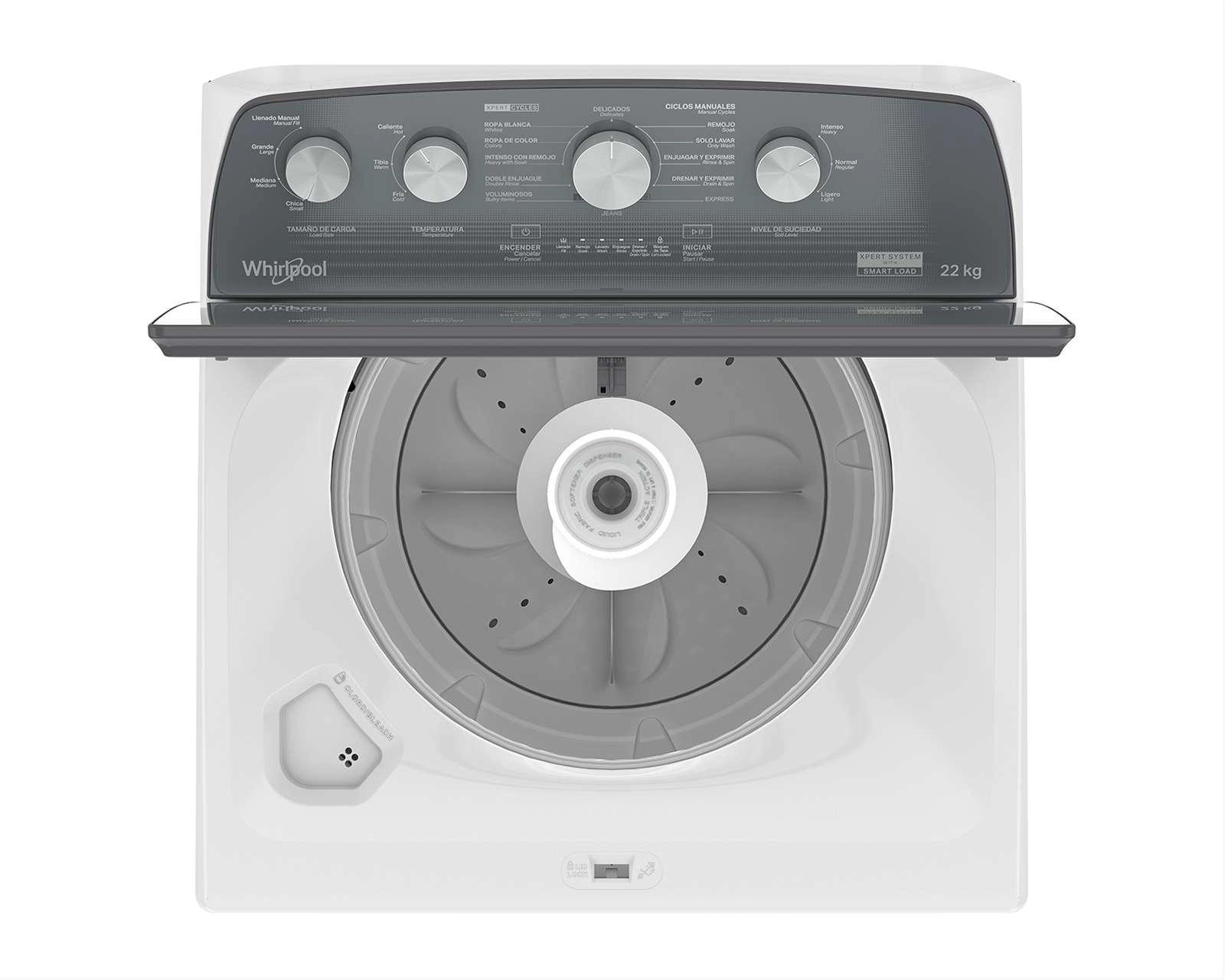 Foto 7 pulgar | Lavadora Whirlpool Automática 8MWTW2224WJM 22 Kg Blanca