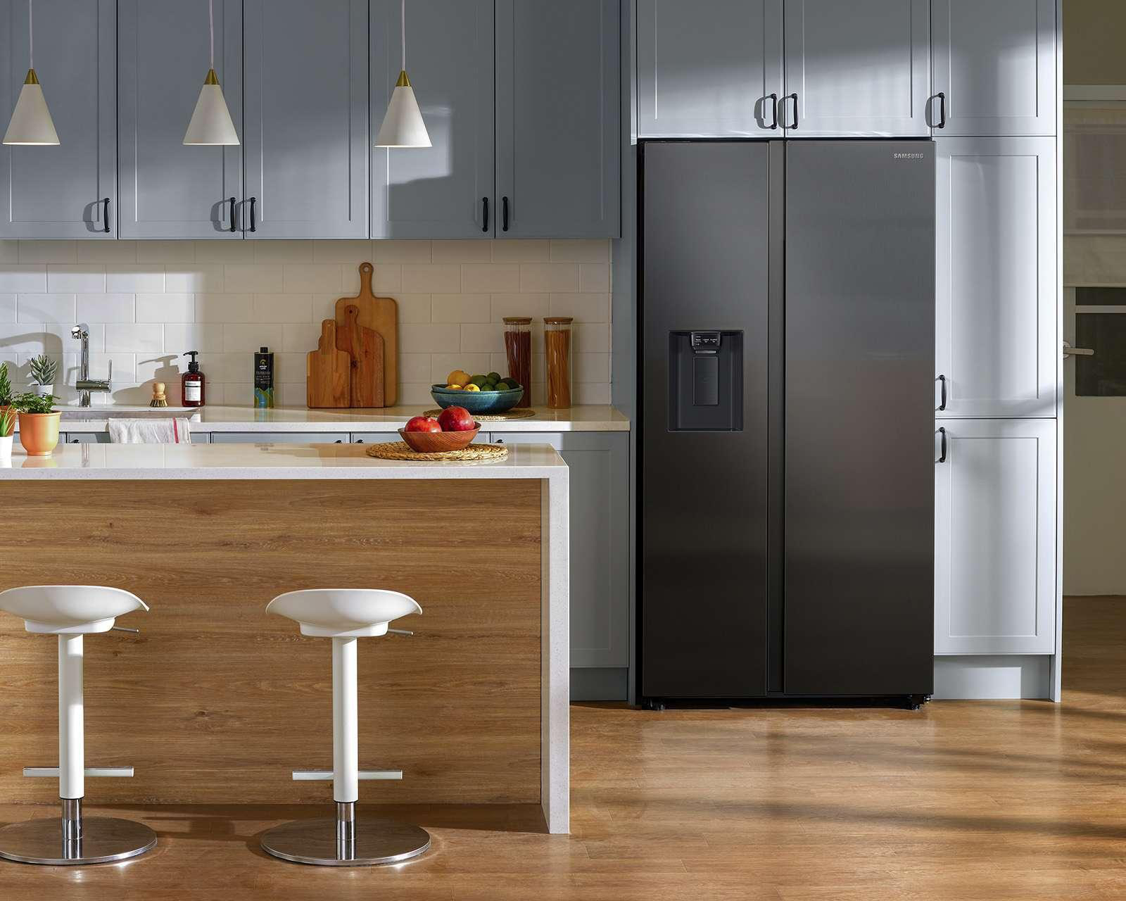 Foto 6 pulgar | Refrigerador Samsung Side by Side 27 Pies Negro RS27T5200B1/EM